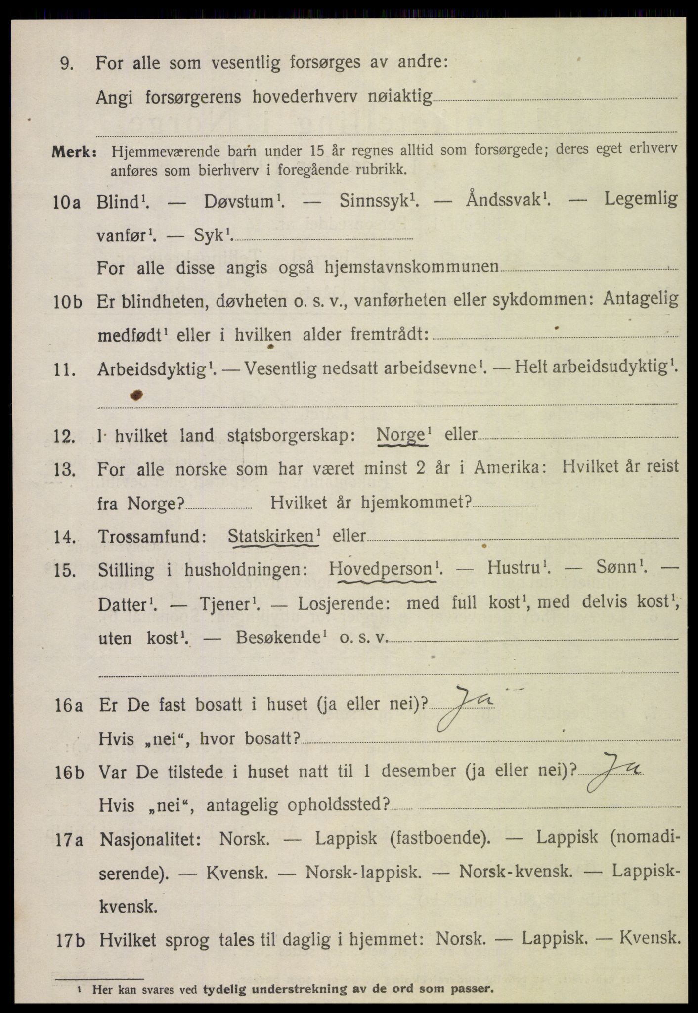 SAT, 1920 census for Otterøy, 1920, p. 1940