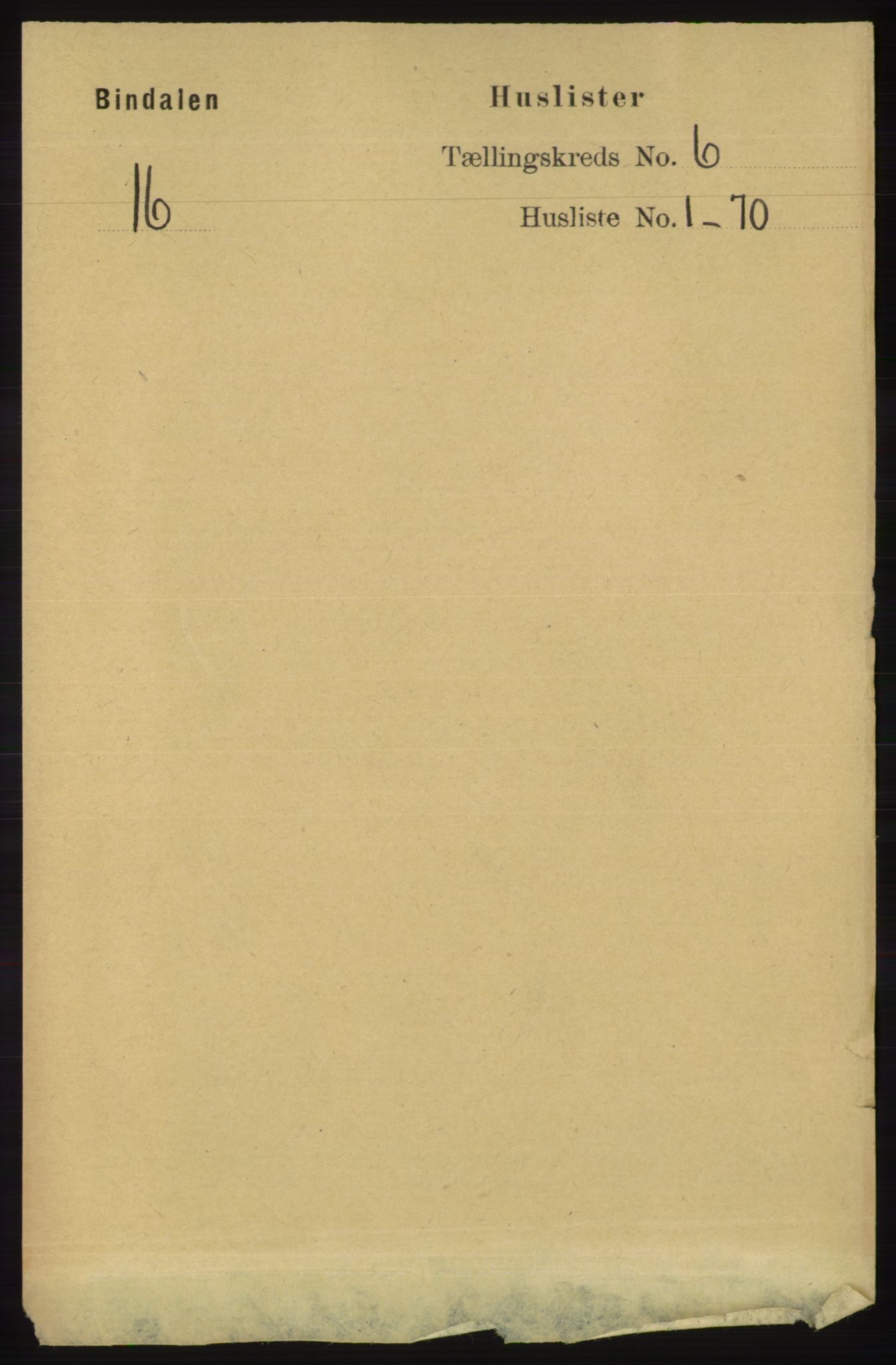 RA, 1891 census for 1811 Bindal, 1891, p. 1640