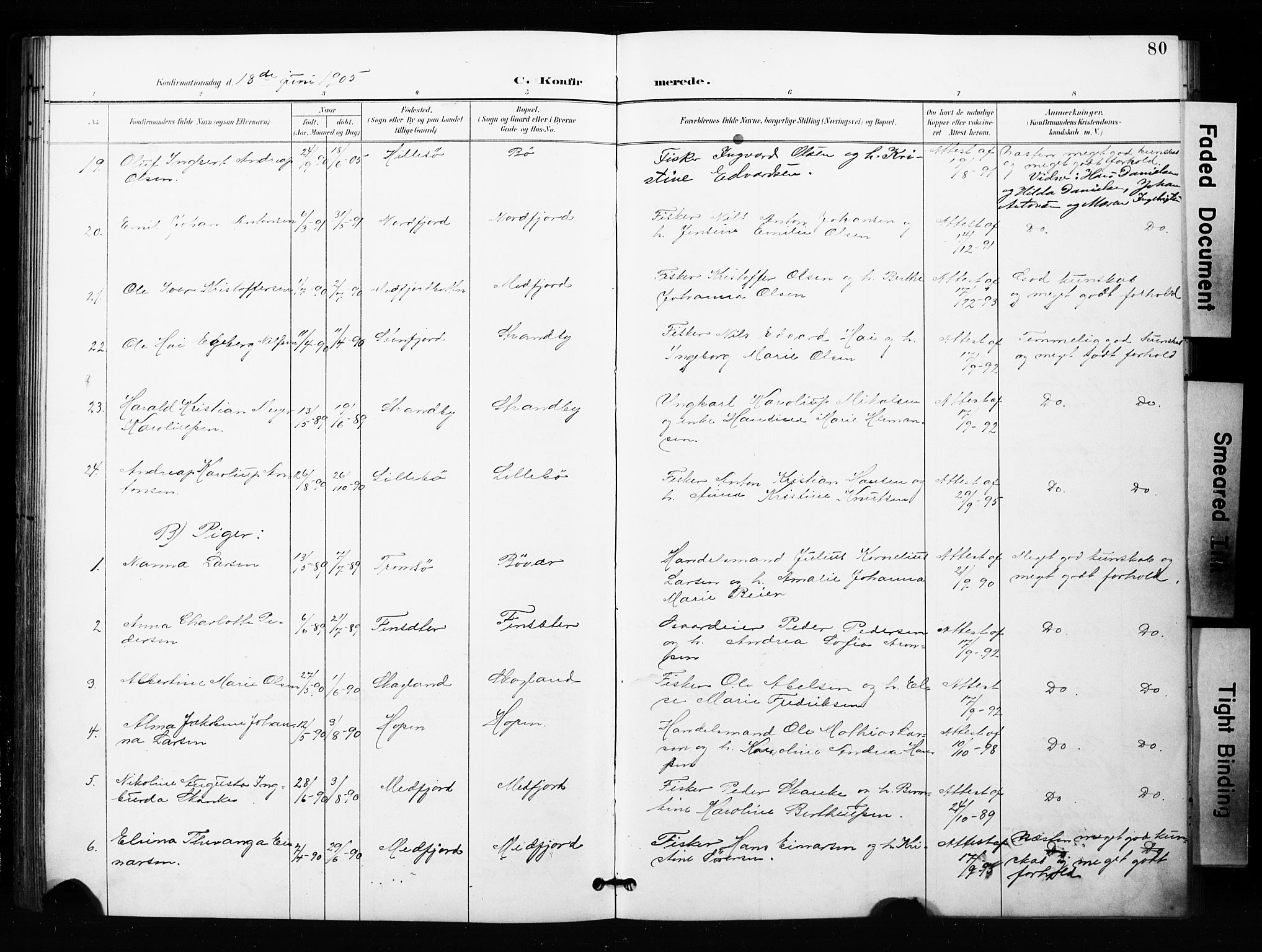 Berg sokneprestkontor, SATØ/S-1318/G/Ga/Gaa/L0005kirke: Parish register (official) no. 5, 1894-1905, p. 80