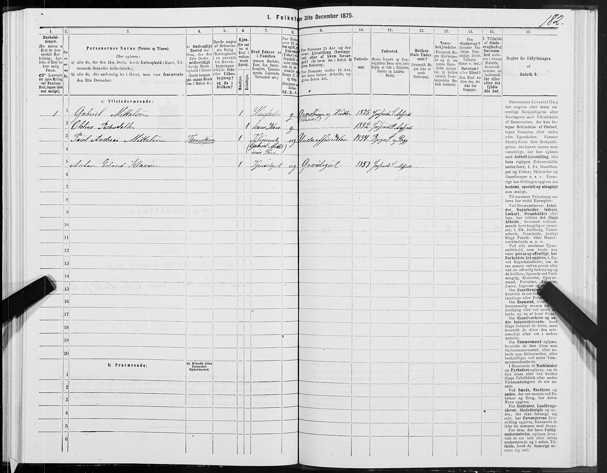 SAT, 1875 census for 1630P Aafjorden, 1875, p. 3182