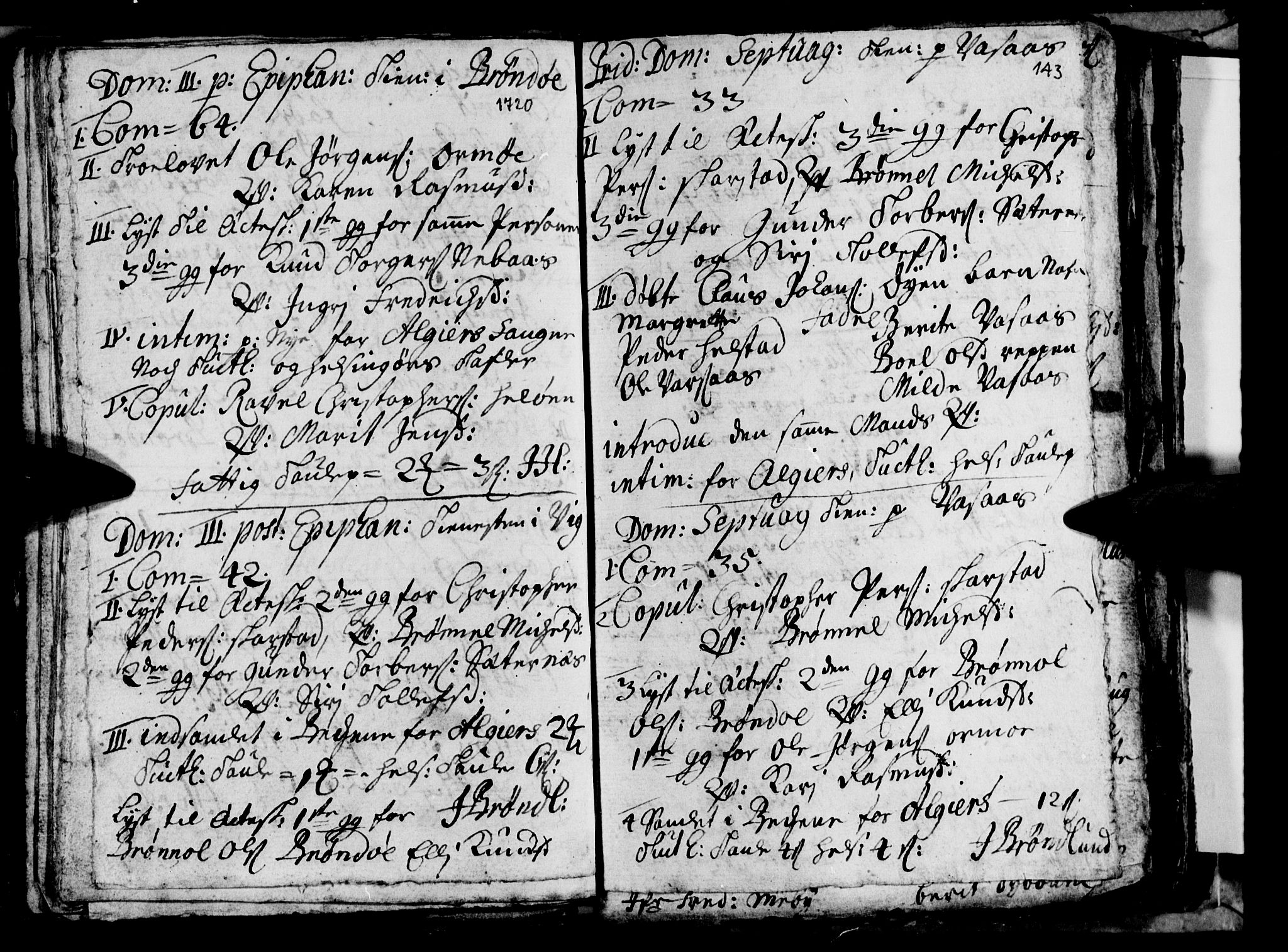 Ministerialprotokoller, klokkerbøker og fødselsregistre - Nordland, AV/SAT-A-1459/813/L0193: Parish register (official) no. 813A03, 1714-1724, p. 143