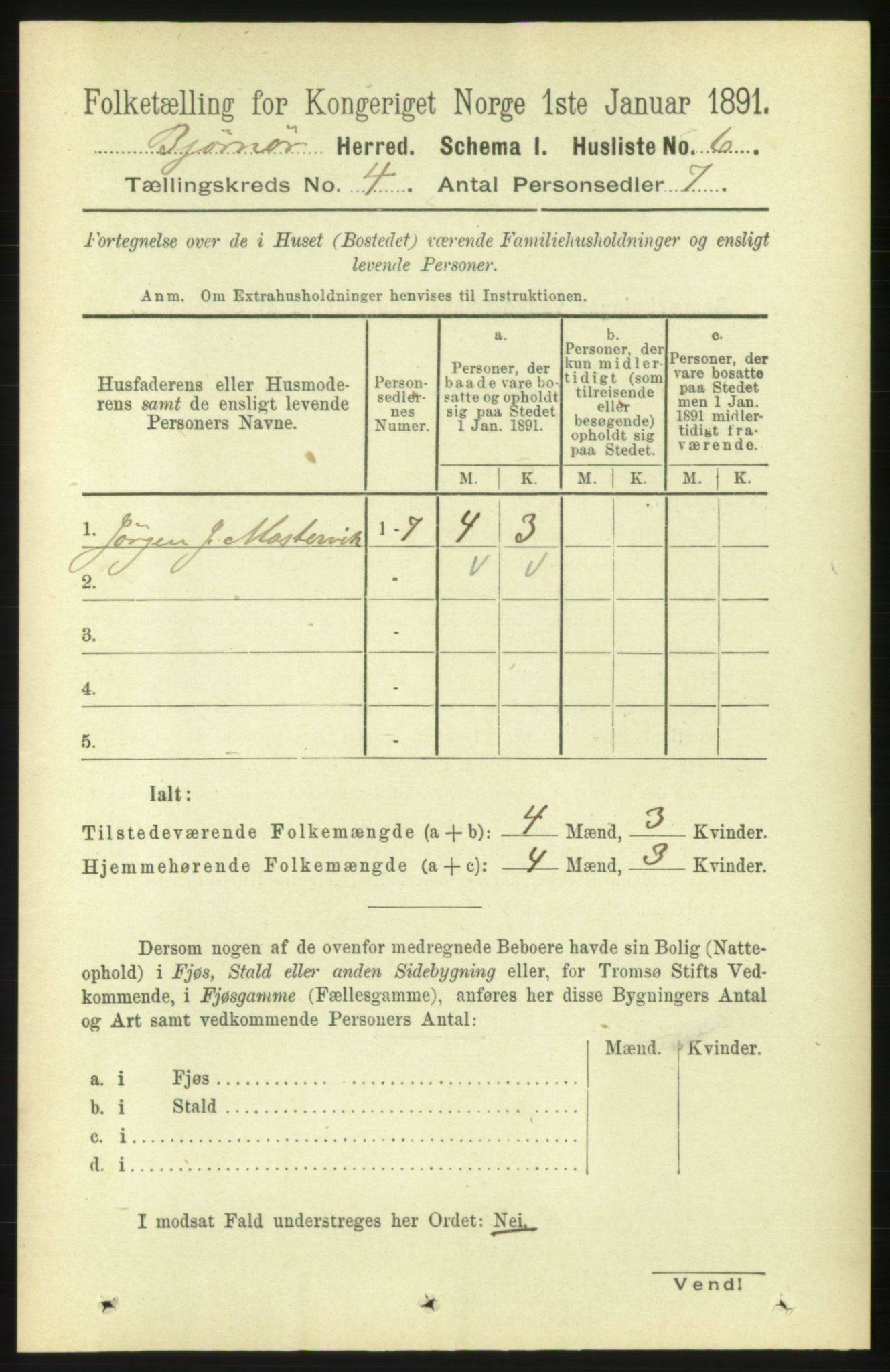 RA, 1891 census for 1632 Bjørnør, 1891, p. 1795