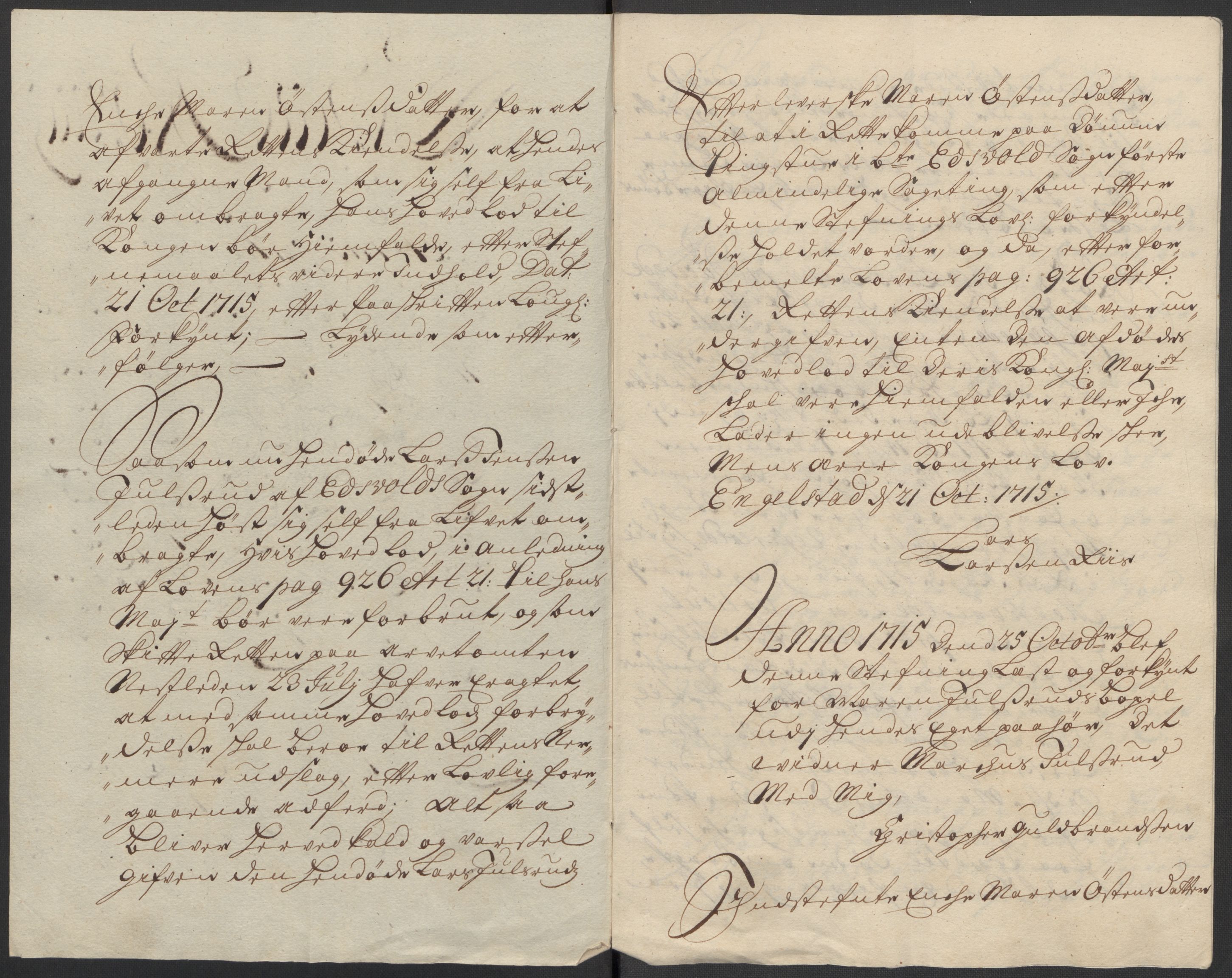 Rentekammeret inntil 1814, Reviderte regnskaper, Fogderegnskap, AV/RA-EA-4092/R12/L0724: Fogderegnskap Øvre Romerike, 1715, p. 173