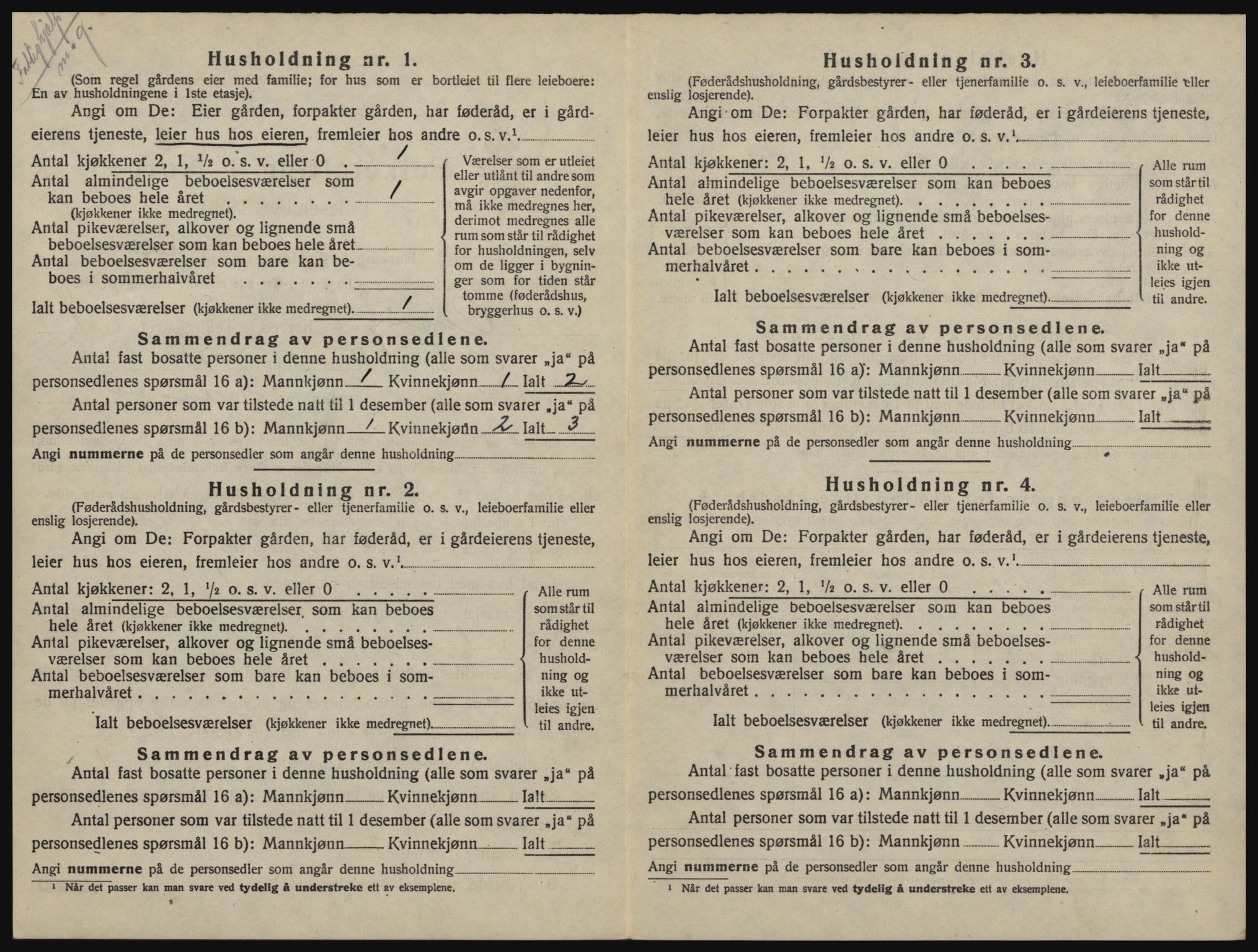 SAO, 1920 census for Onsøy, 1920, p. 157