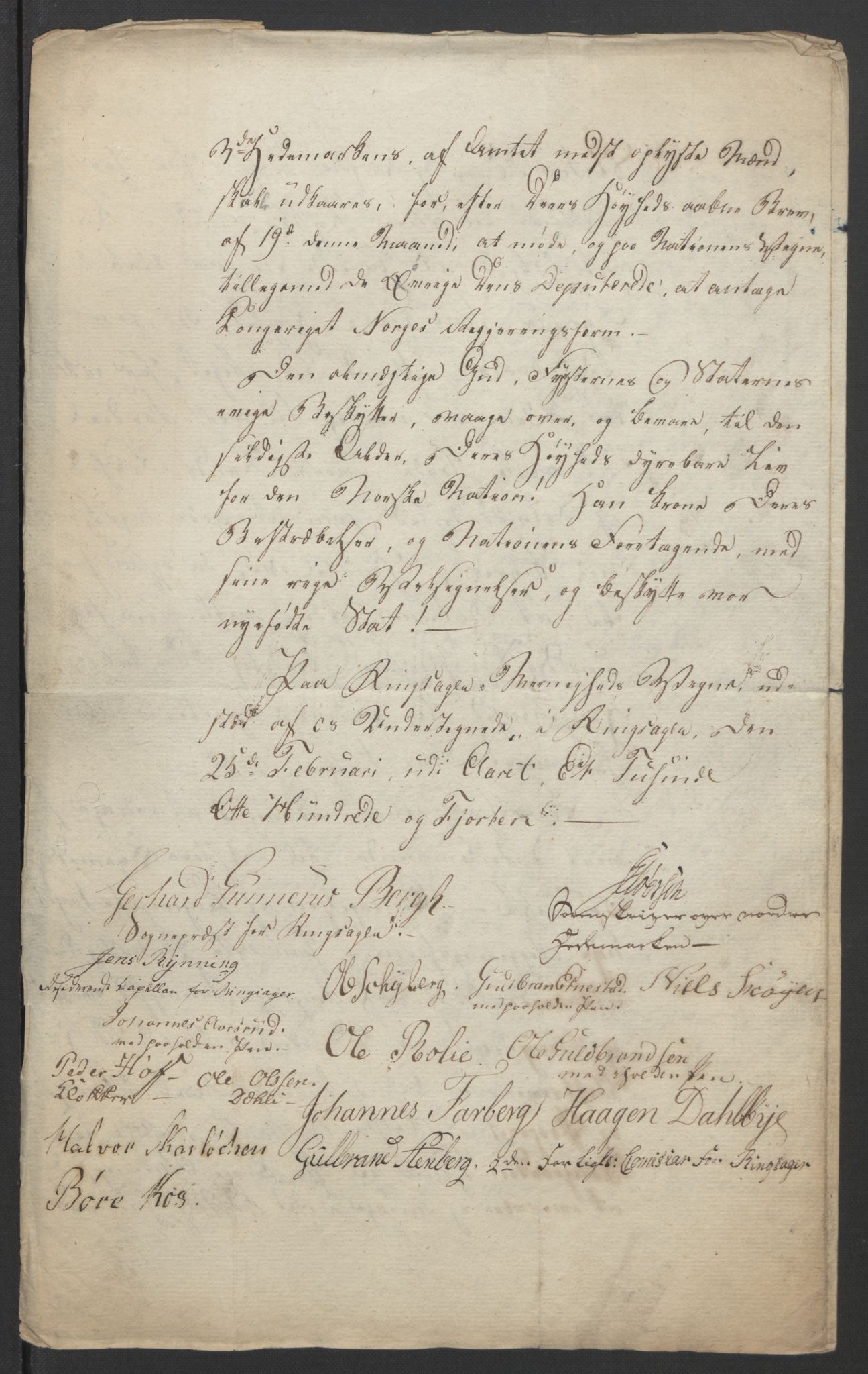 Statsrådssekretariatet, RA/S-1001/D/Db/L0007: Fullmakter for Eidsvollsrepresentantene i 1814. , 1814, p. 236