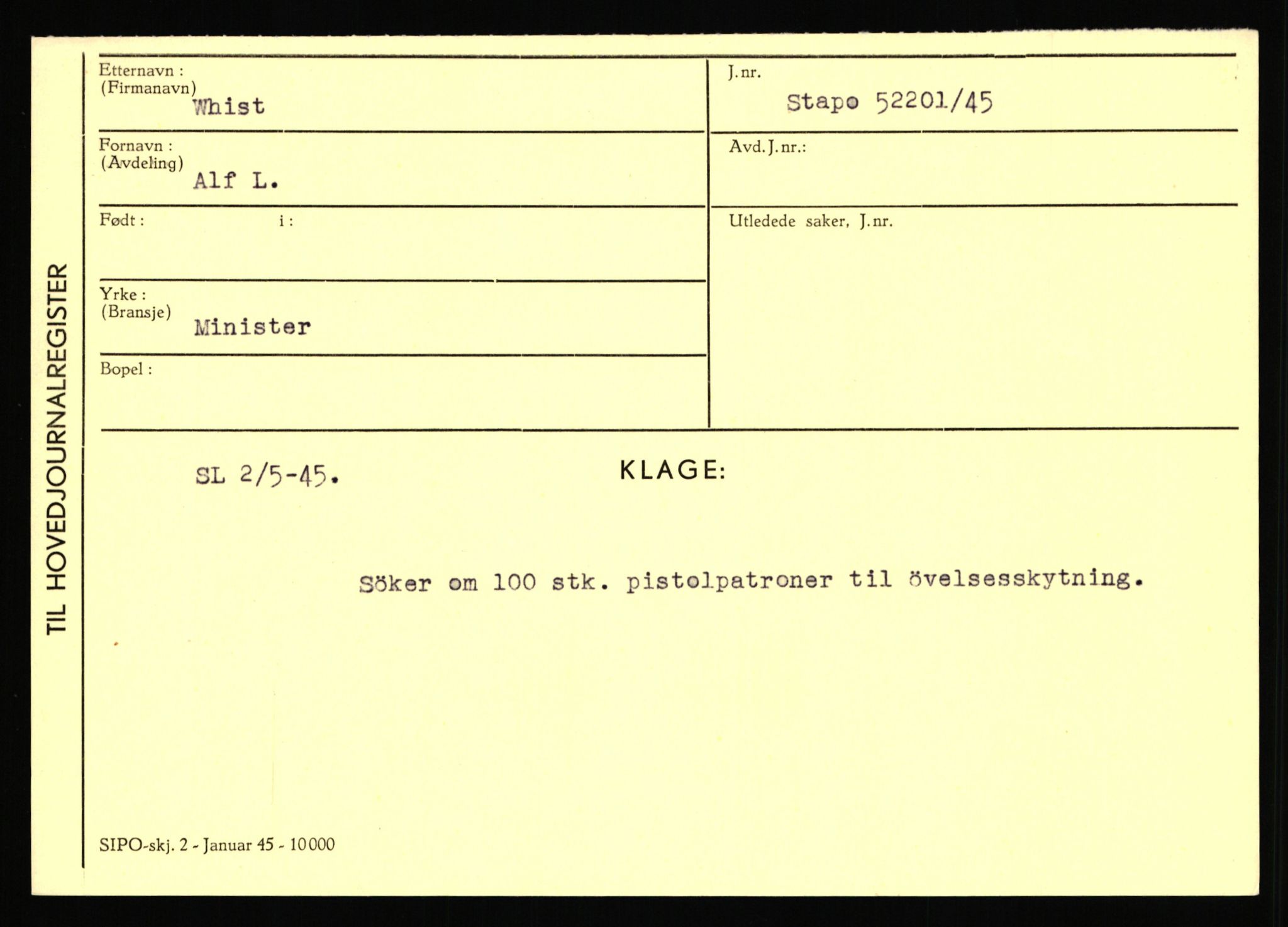 Statspolitiet - Hovedkontoret / Osloavdelingen, AV/RA-S-1329/C/Ca/L0016: Uberg - Øystese, 1943-1945, p. 2421