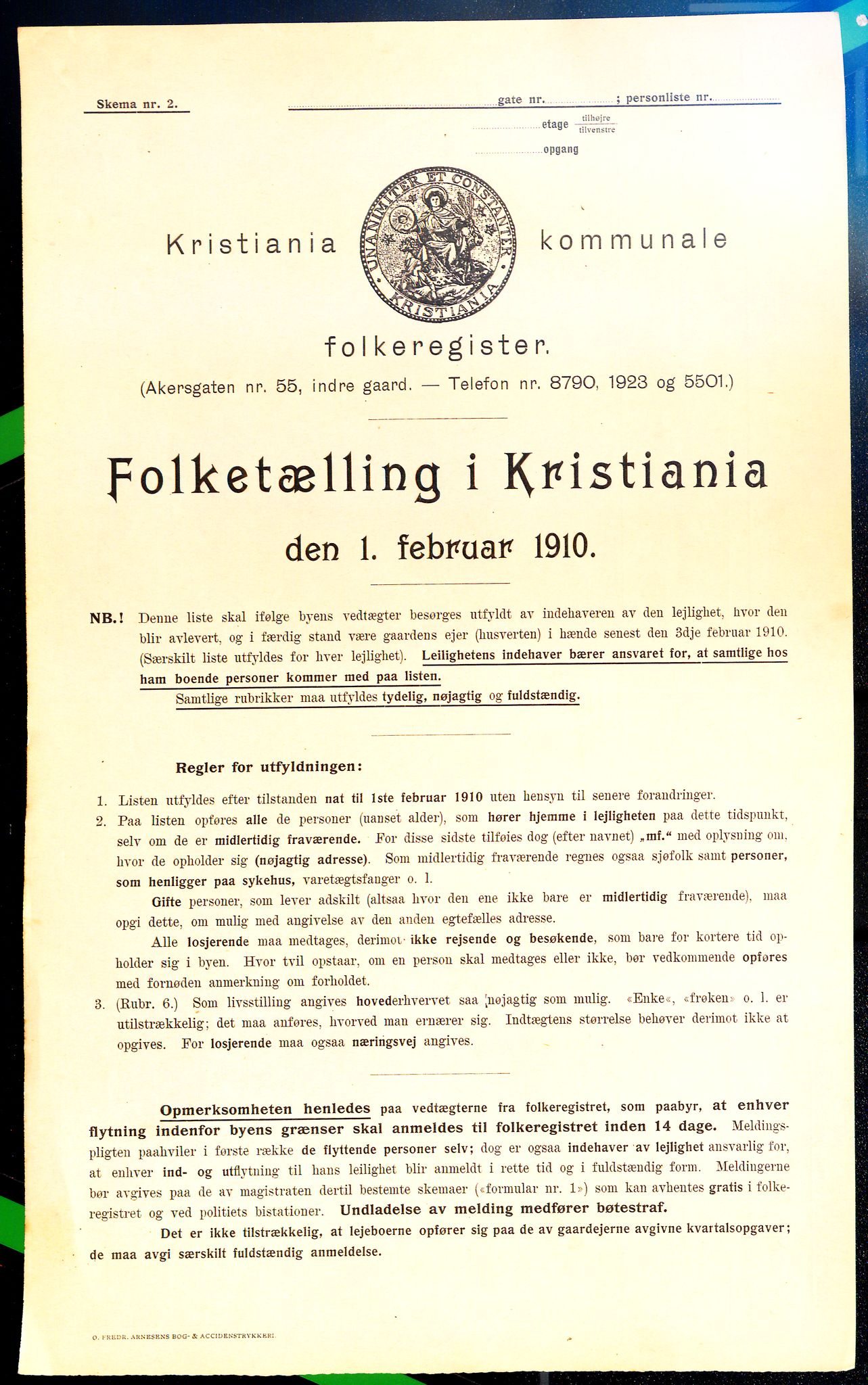 OBA, Municipal Census 1910 for Kristiania, 1910, p. 21552