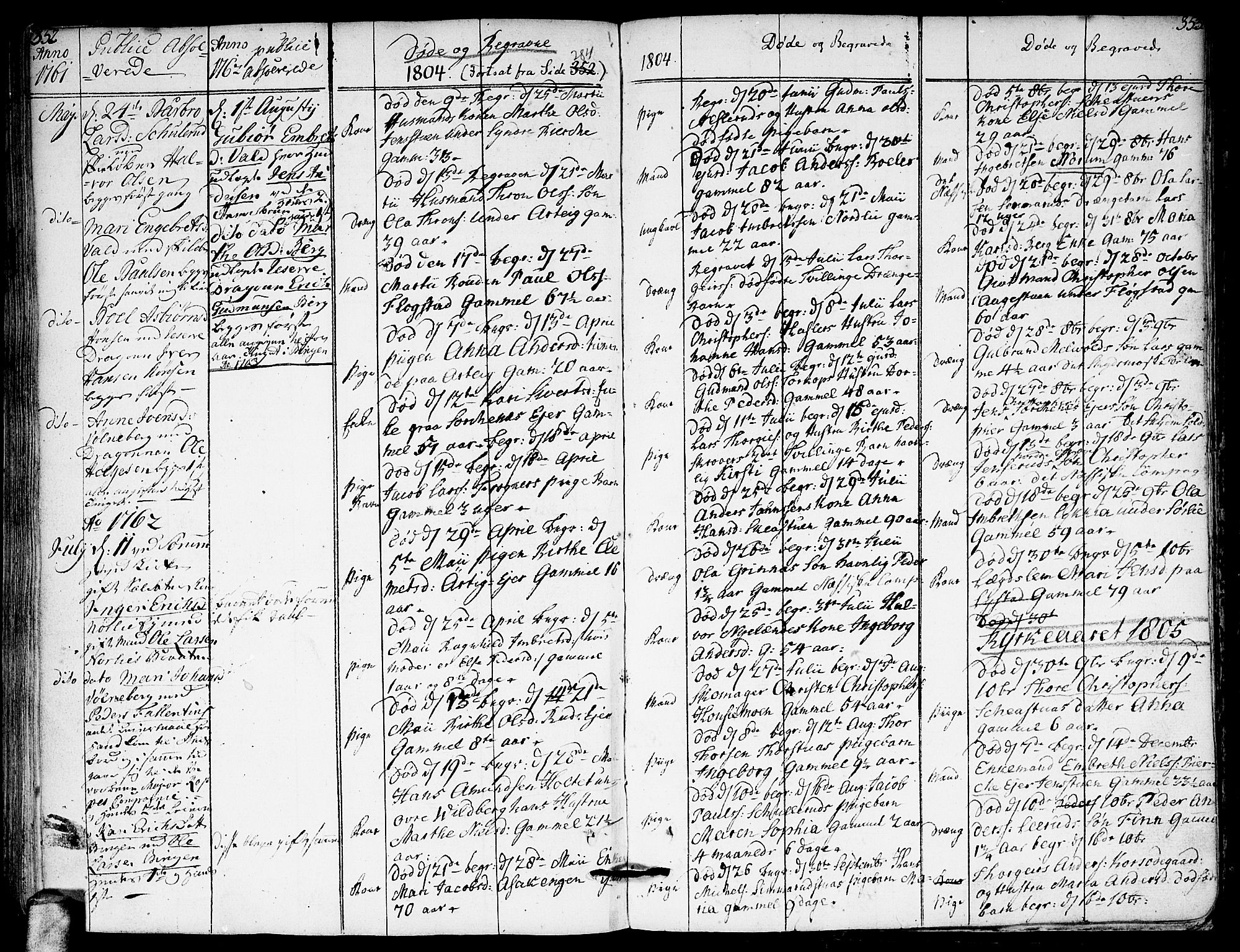 Sørum prestekontor Kirkebøker, SAO/A-10303/F/Fa/L0002: Parish register (official) no. I 2, 1759-1814, p. 352-353