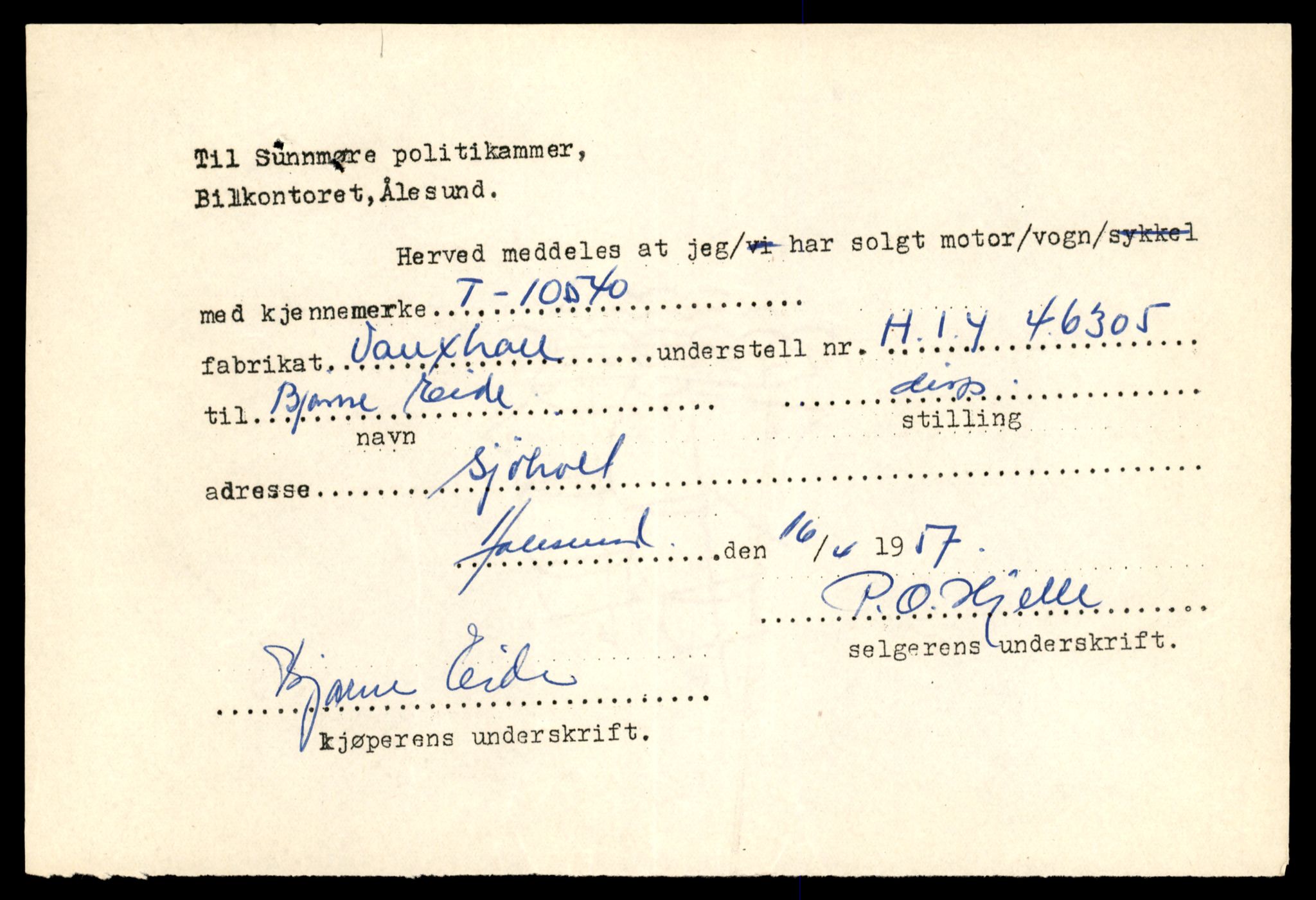 Møre og Romsdal vegkontor - Ålesund trafikkstasjon, AV/SAT-A-4099/F/Fe/L0021: Registreringskort for kjøretøy T 10471 - T 10583, 1927-1998, p. 1921