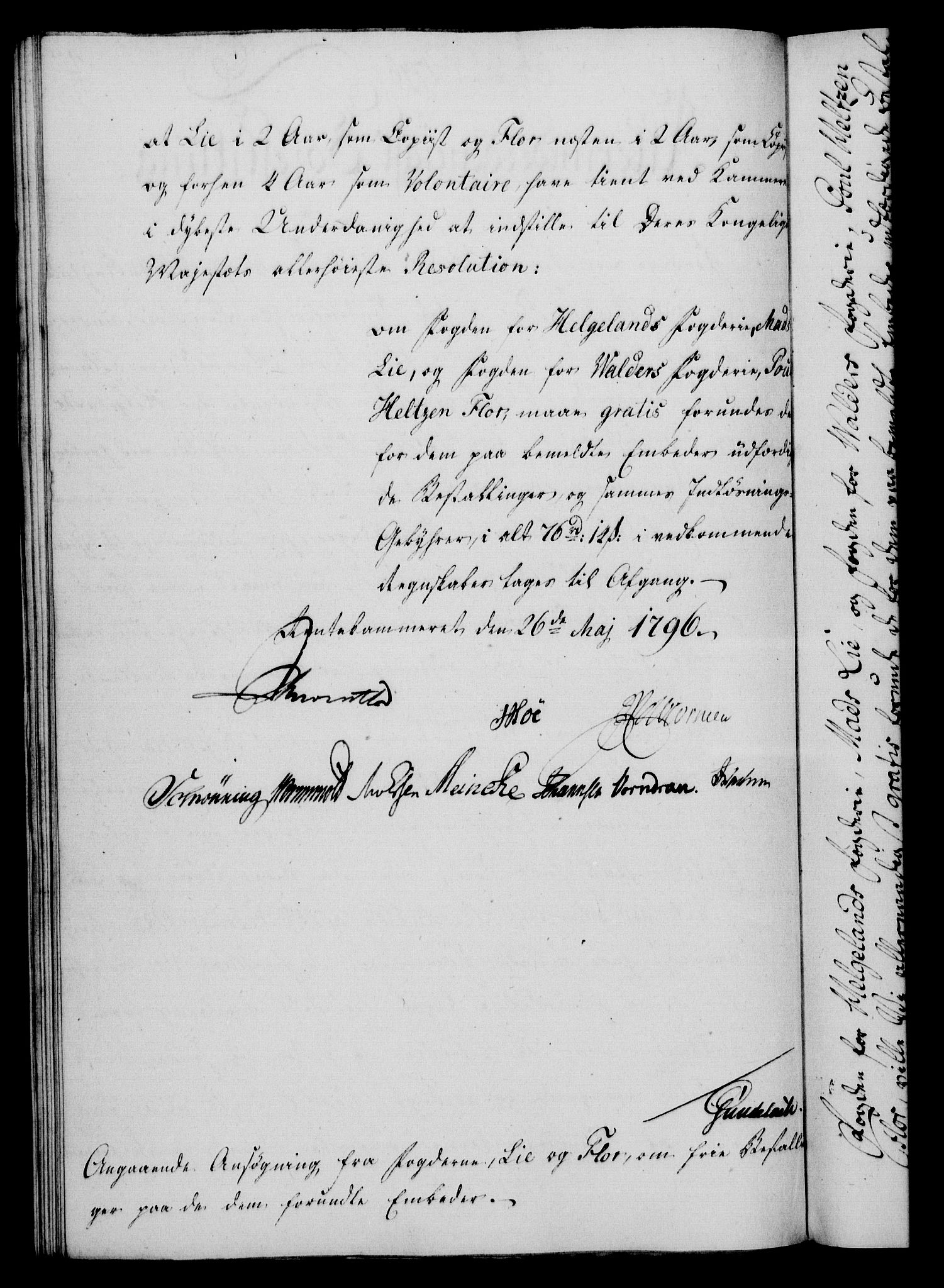 Rentekammeret, Kammerkanselliet, RA/EA-3111/G/Gf/Gfa/L0078: Norsk relasjons- og resolusjonsprotokoll (merket RK 52.78), 1796, p. 230