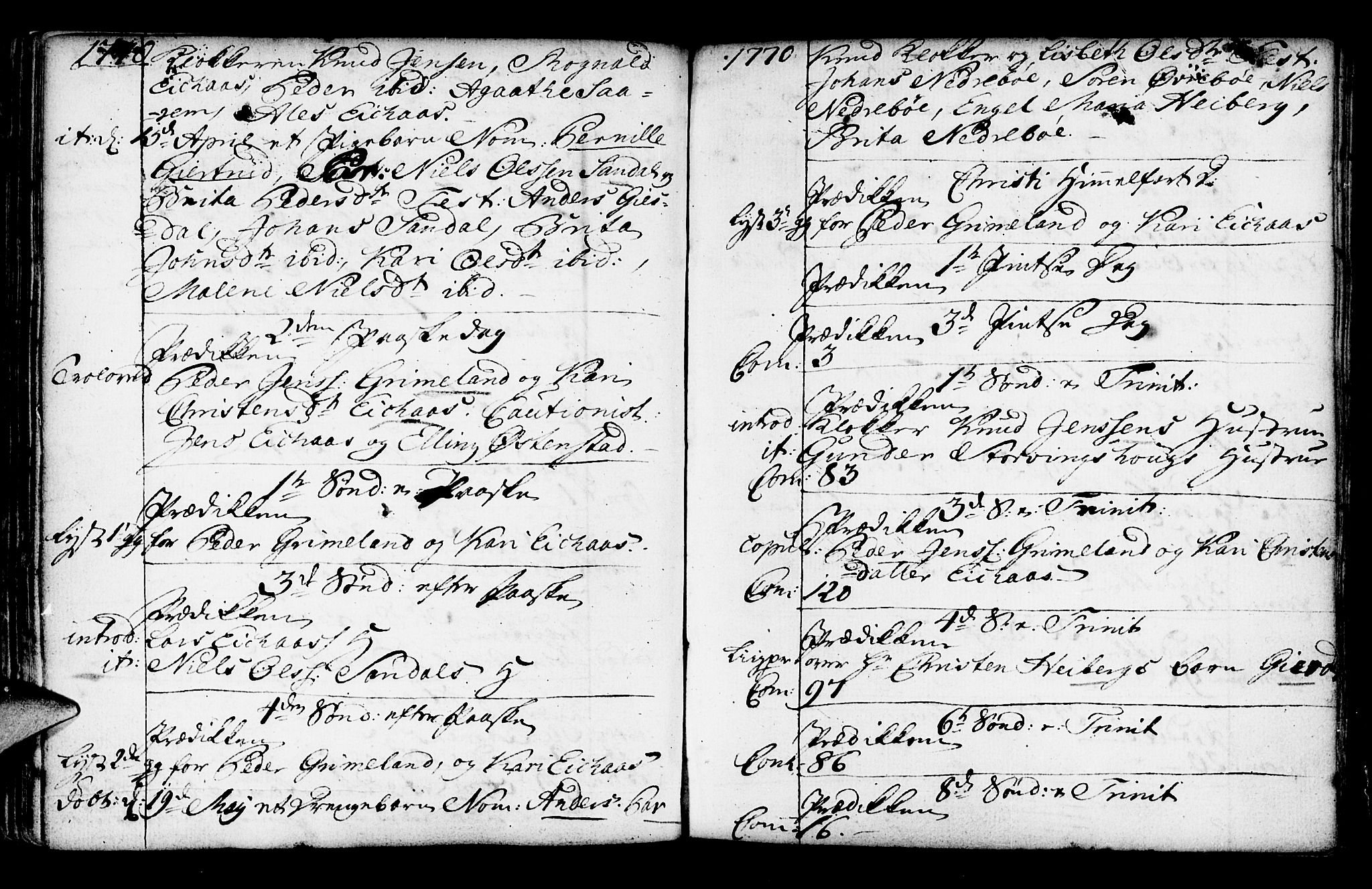 Jølster sokneprestembete, SAB/A-80701/H/Haa/Haaa/L0003: Parish register (official) no. A 3, 1748-1789, p. 127