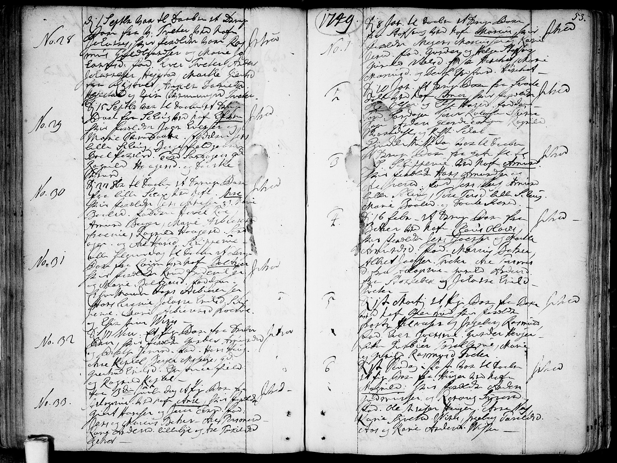 Skiptvet prestekontor Kirkebøker, SAO/A-20009/F/Fa/L0002: Parish register (official) no. 2, 1734-1759, p. 53
