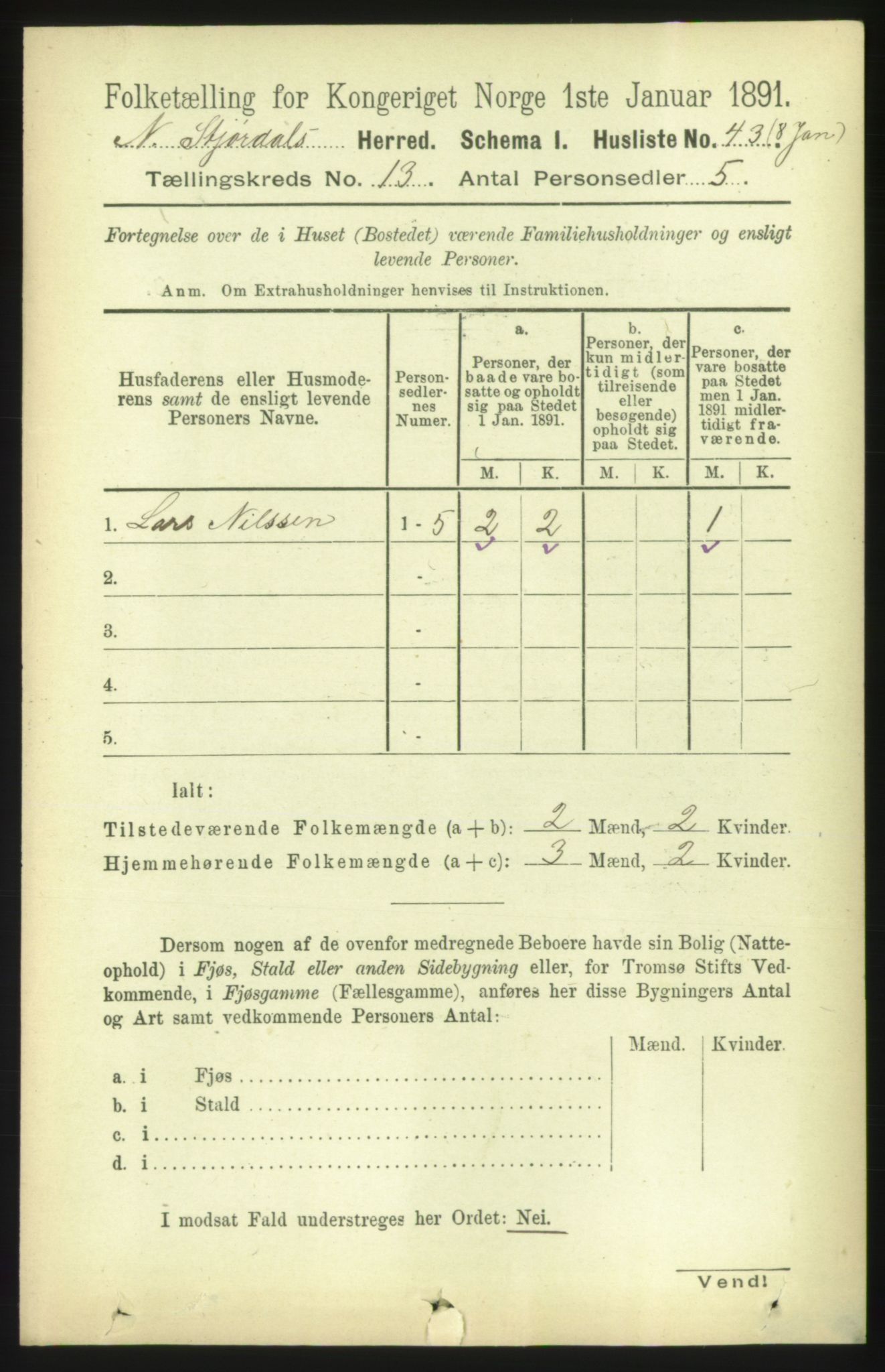 RA, 1891 census for 1714 Nedre Stjørdal, 1891, p. 6220