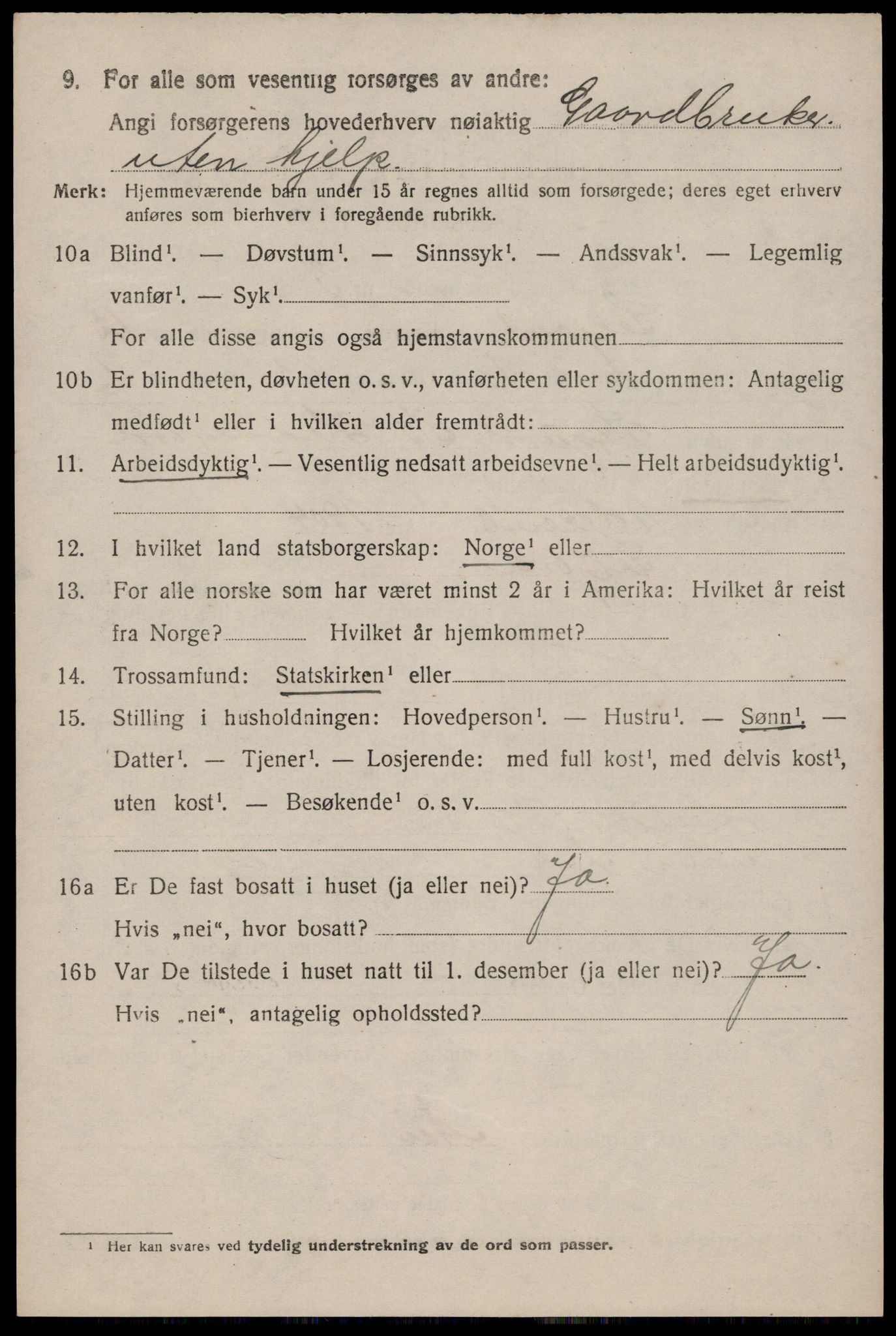 SAKO, 1920 census for Seljord, 1920, p. 5759