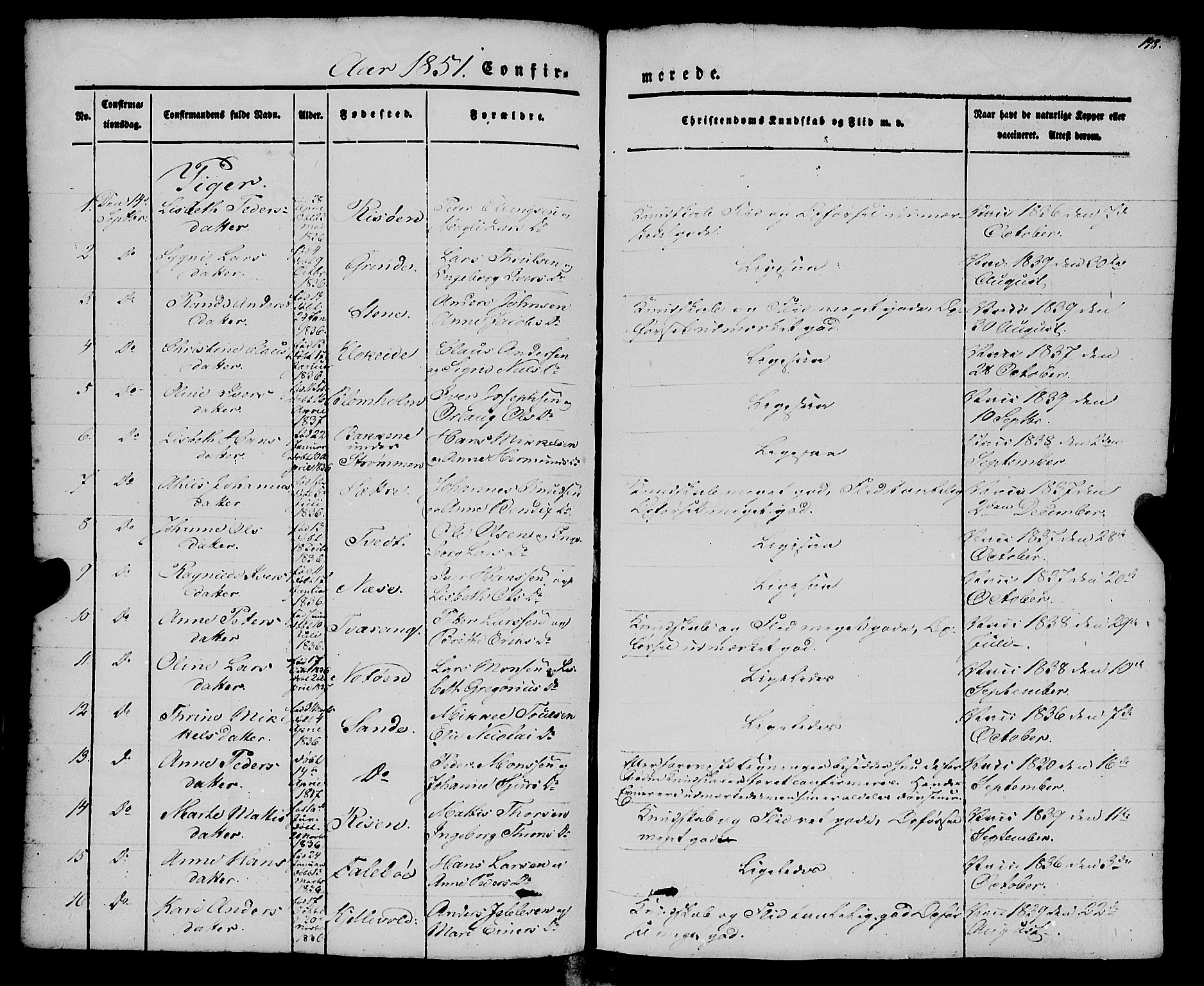 Gulen sokneprestembete, AV/SAB-A-80201/H/Haa/Haaa/L0021: Parish register (official) no. A 21, 1848-1858, p. 148