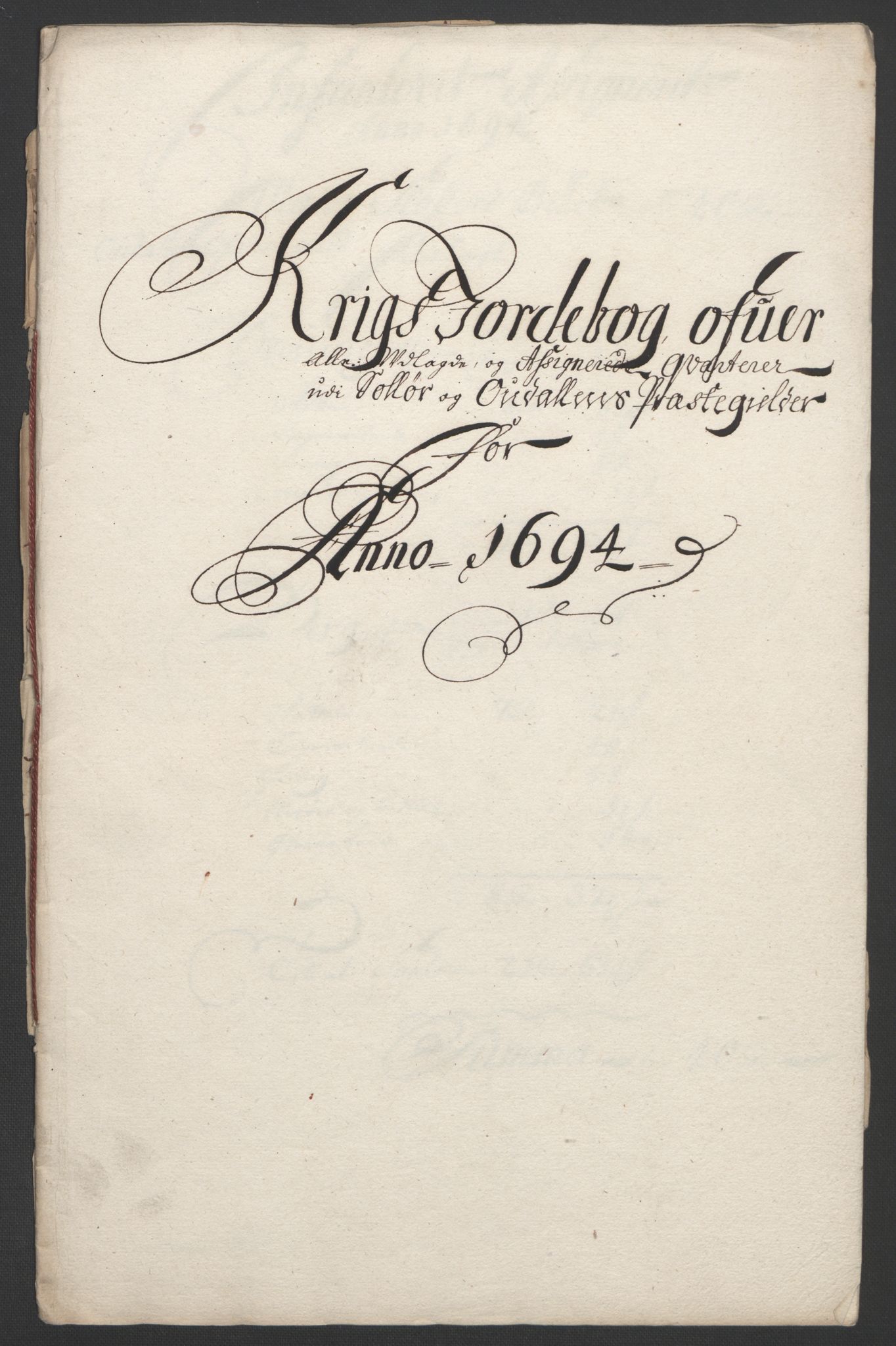Rentekammeret inntil 1814, Reviderte regnskaper, Fogderegnskap, RA/EA-4092/R13/L0832: Fogderegnskap Solør, Odal og Østerdal, 1694, p. 320