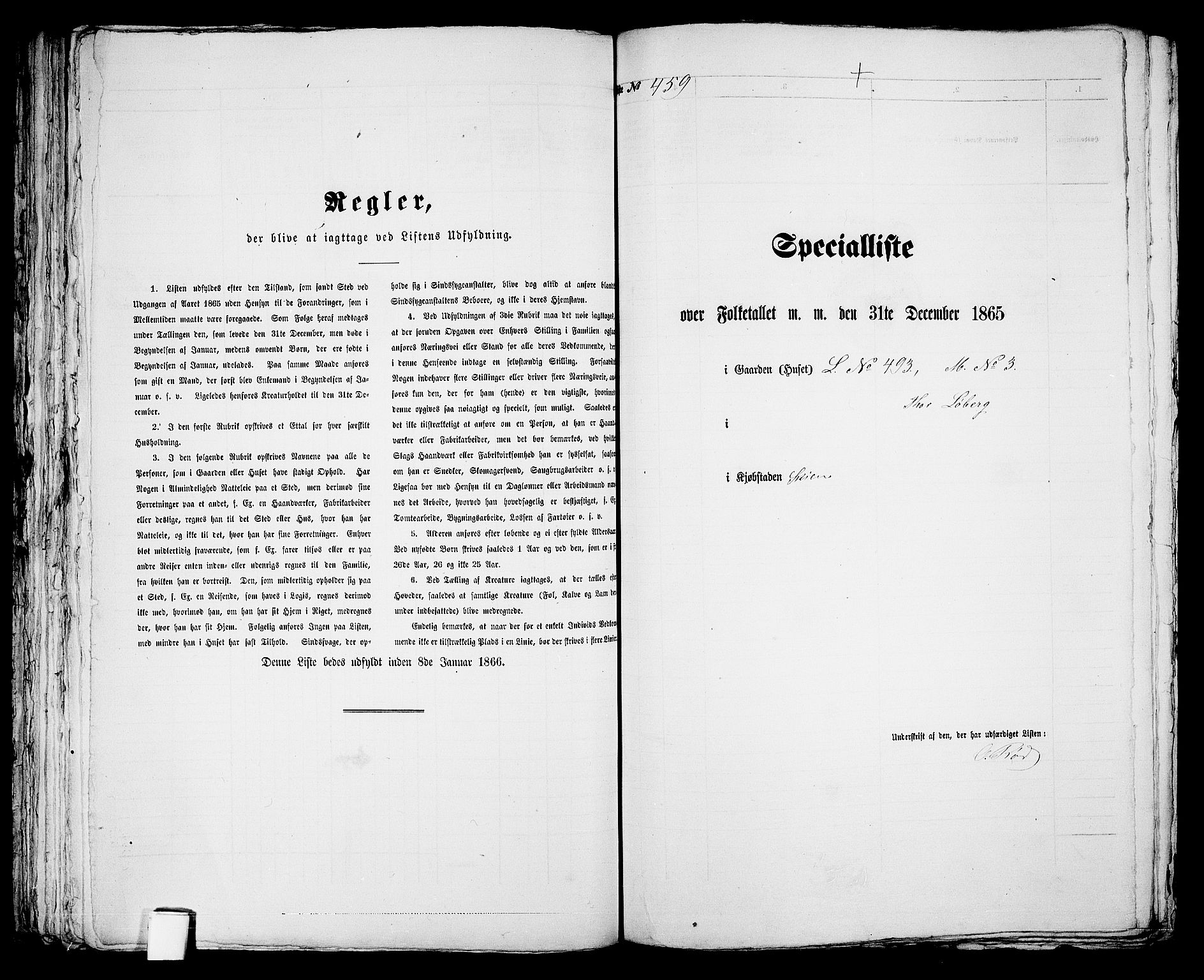 RA, 1865 census for Skien, 1865, p. 943