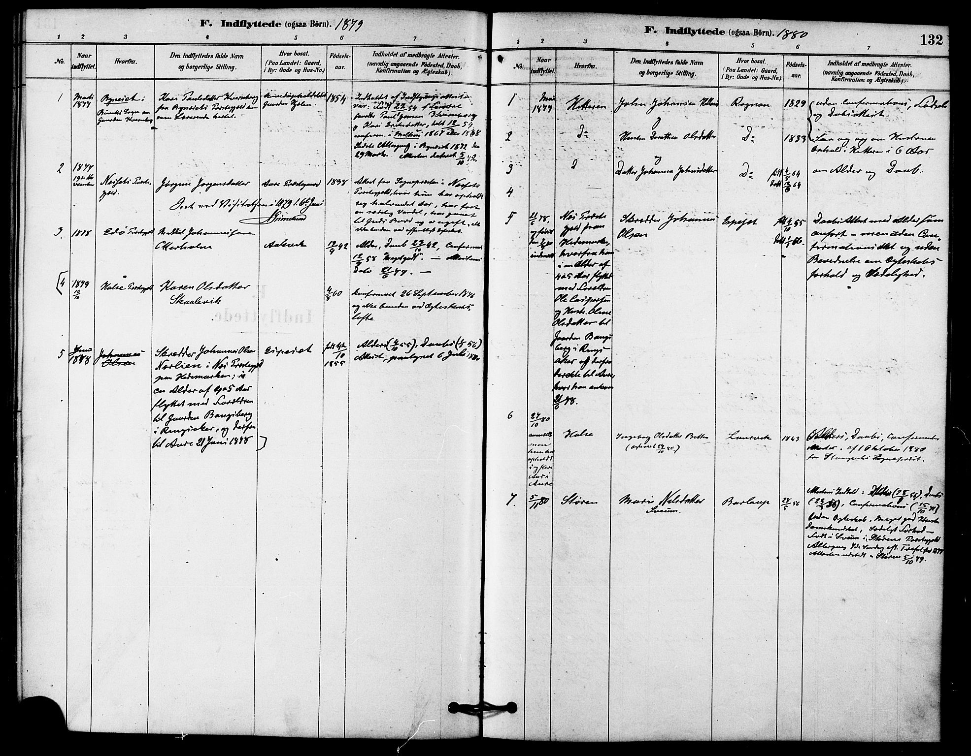 Ministerialprotokoller, klokkerbøker og fødselsregistre - Møre og Romsdal, AV/SAT-A-1454/578/L0906: Parish register (official) no. 578A05, 1878-1886, p. 132