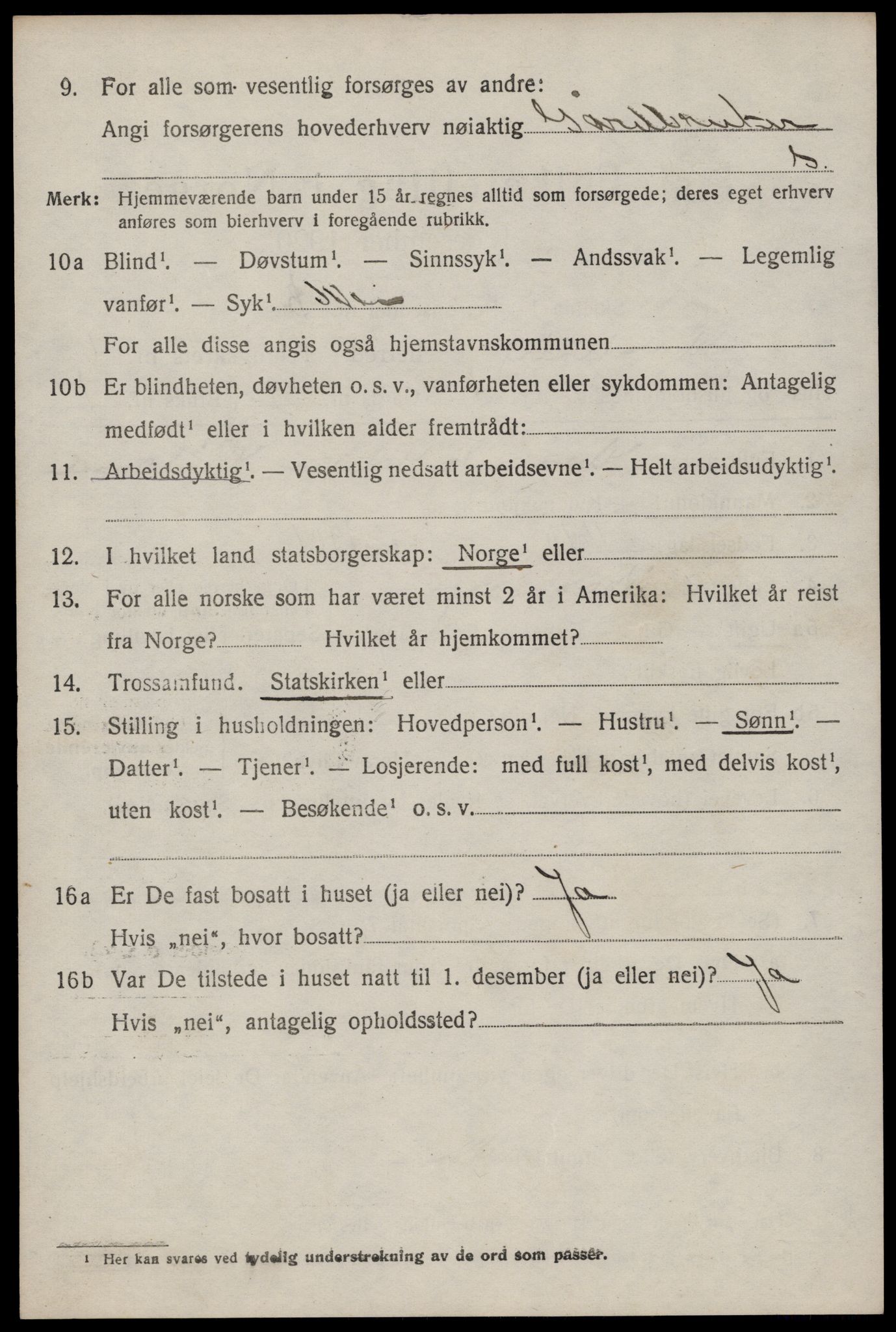 SAST, 1920 census for Mosterøy, 1920, p. 2697