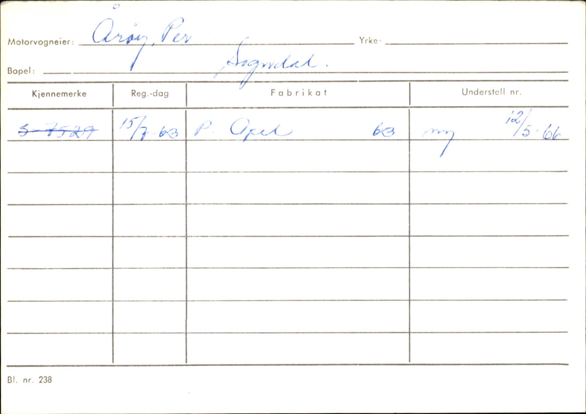 Statens vegvesen, Sogn og Fjordane vegkontor, AV/SAB-A-5301/4/F/L0125: Eigarregister Sogndal V-Å. Aurland A-Å. Fjaler A-N, 1945-1975, p. 363