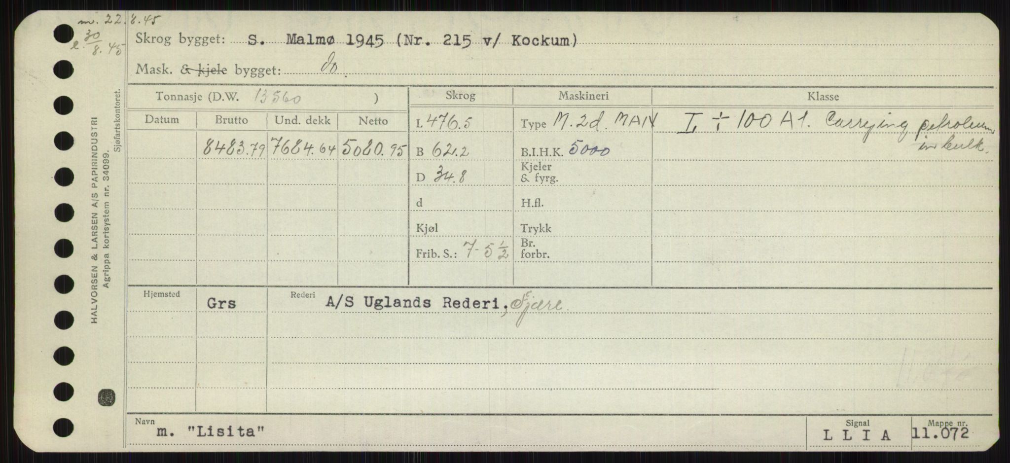 Sjøfartsdirektoratet med forløpere, Skipsmålingen, AV/RA-S-1627/H/Hb/L0003: Fartøy, I-N, p. 263