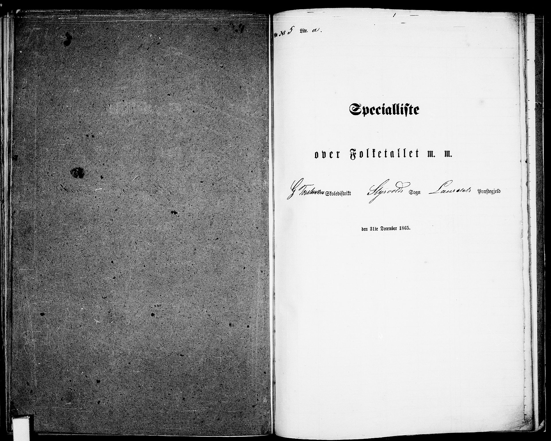 RA, 1865 census for Lardal, 1865, p. 92