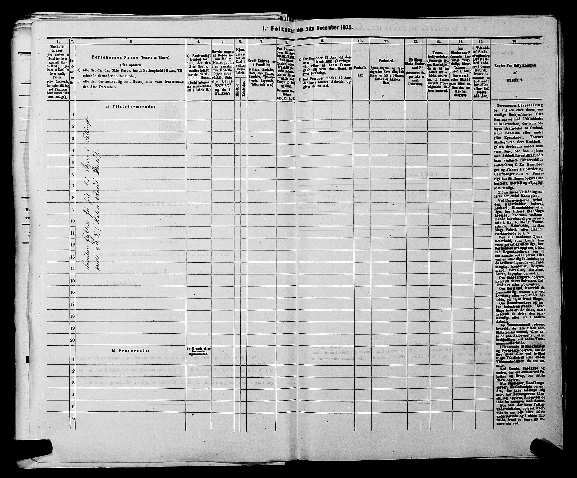 SAKO, 1875 census for 0822P Sauherad, 1875, p. 814