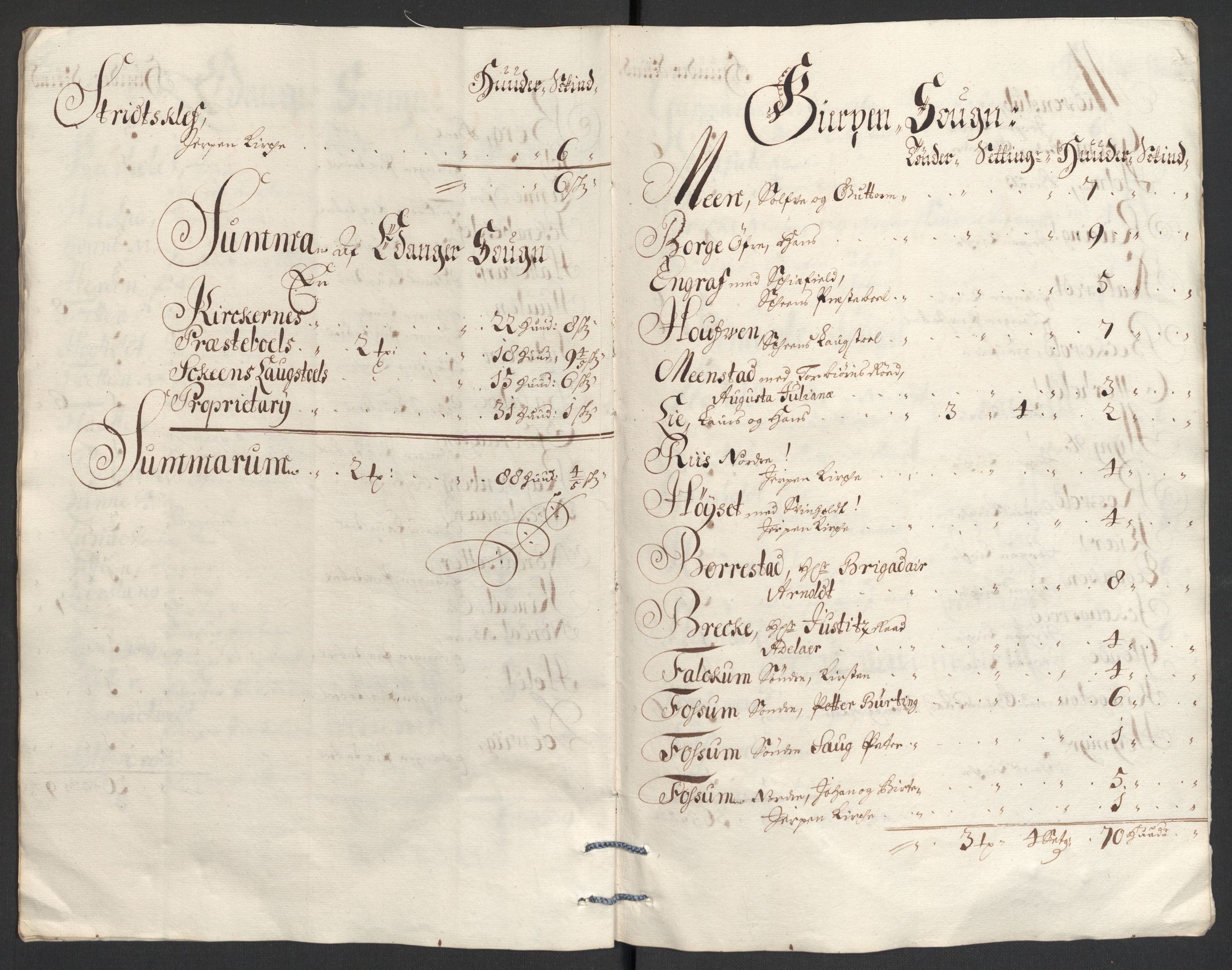 Rentekammeret inntil 1814, Reviderte regnskaper, Fogderegnskap, AV/RA-EA-4092/R36/L2099: Fogderegnskap Øvre og Nedre Telemark og Bamble, 1698, p. 268