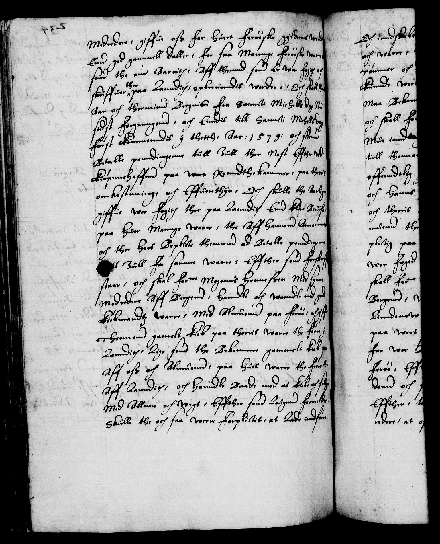 Danske Kanselli 1572-1799, RA/EA-3023/F/Fc/Fca/Fcaa/L0001: Norske registre (mikrofilm), 1572-1588, p. 234b