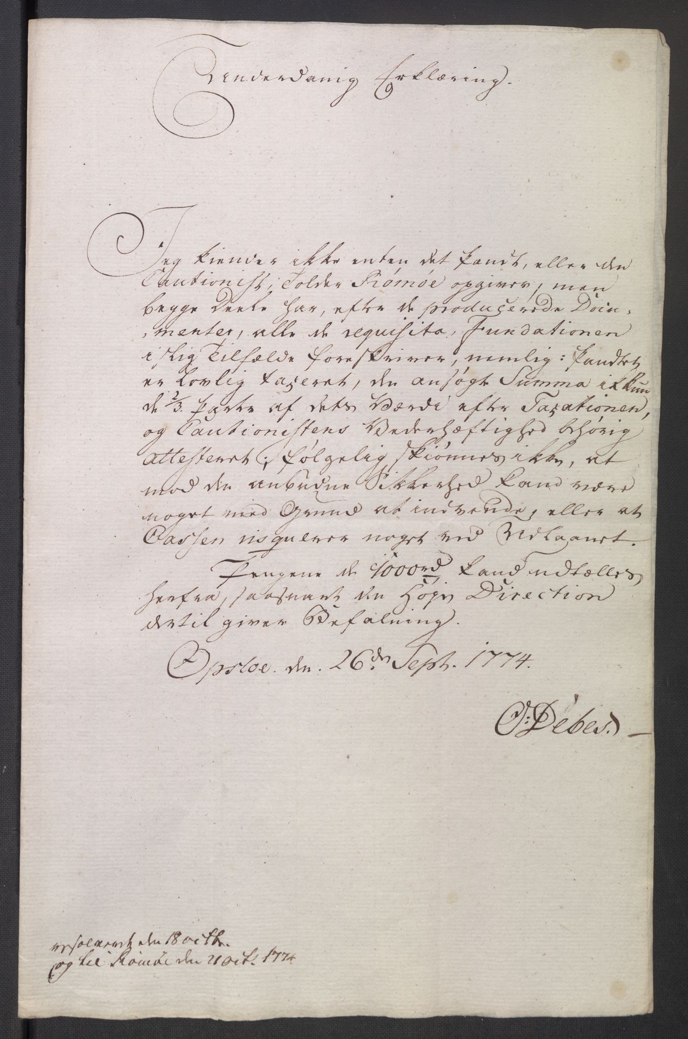 Oslo stiftsdireksjon, AV/SAO-A-11085/K/Kb/L0004/0006: Oslo Hospital / Forstanderen: Brev fra forstanderen til Hospitalets direksjon, 1752-1808, p. 41