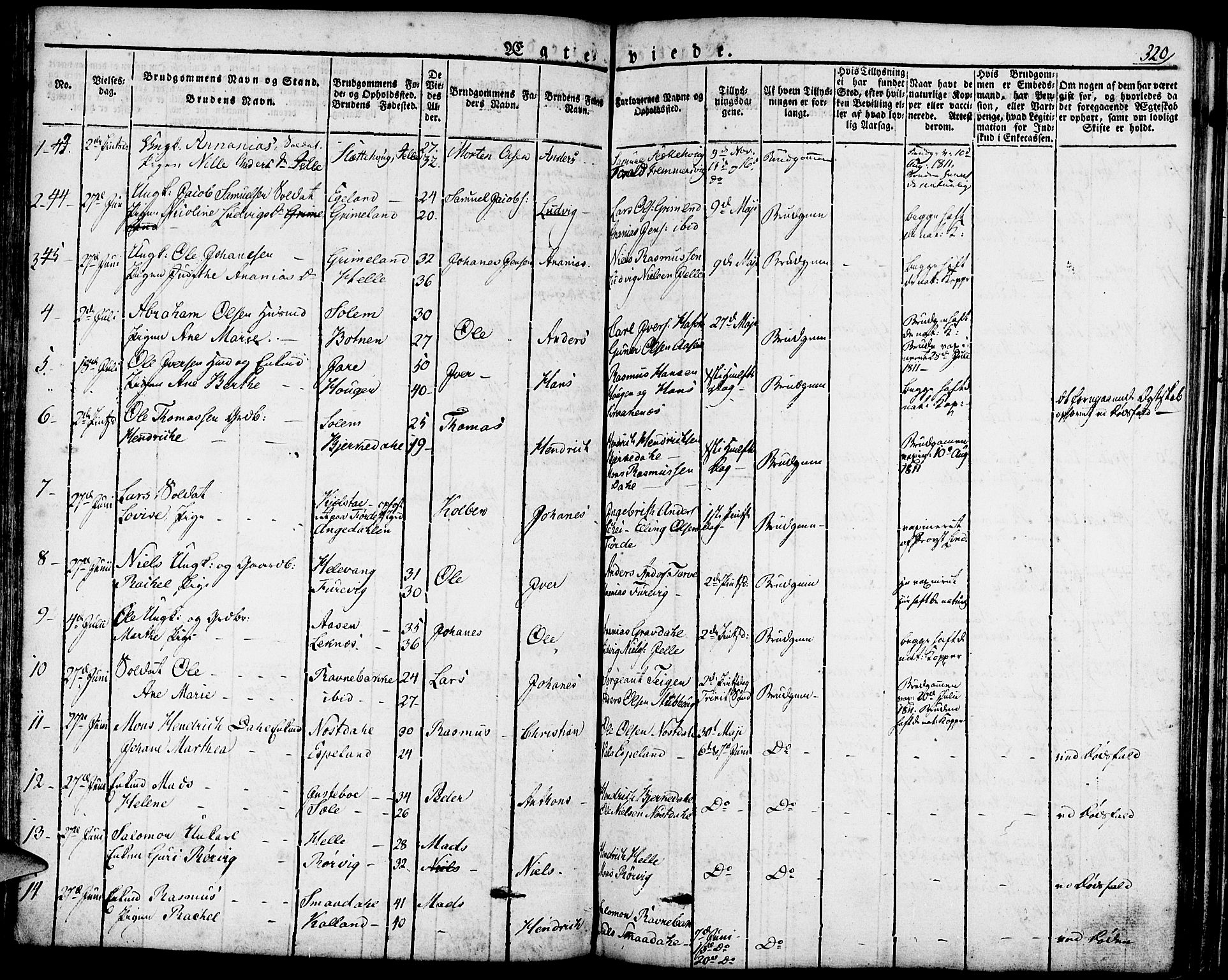 Førde sokneprestembete, AV/SAB-A-79901/H/Haa/Haaa/L0006: Parish register (official) no. A 6, 1821-1842, p. 320