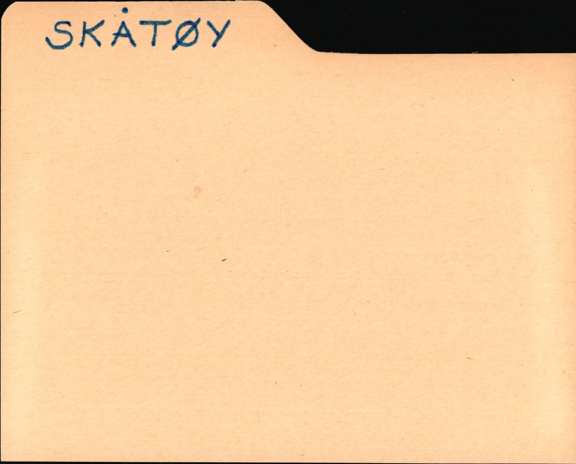 Statsarkivet i Kongsberg, AV/SAKO-A-0001/E/Ed/L0003/0022: Registerkort til avskrifter for eiendommer i Telemark / Eiendommer i Skåtøy kommune, 1600-1950, p. 1
