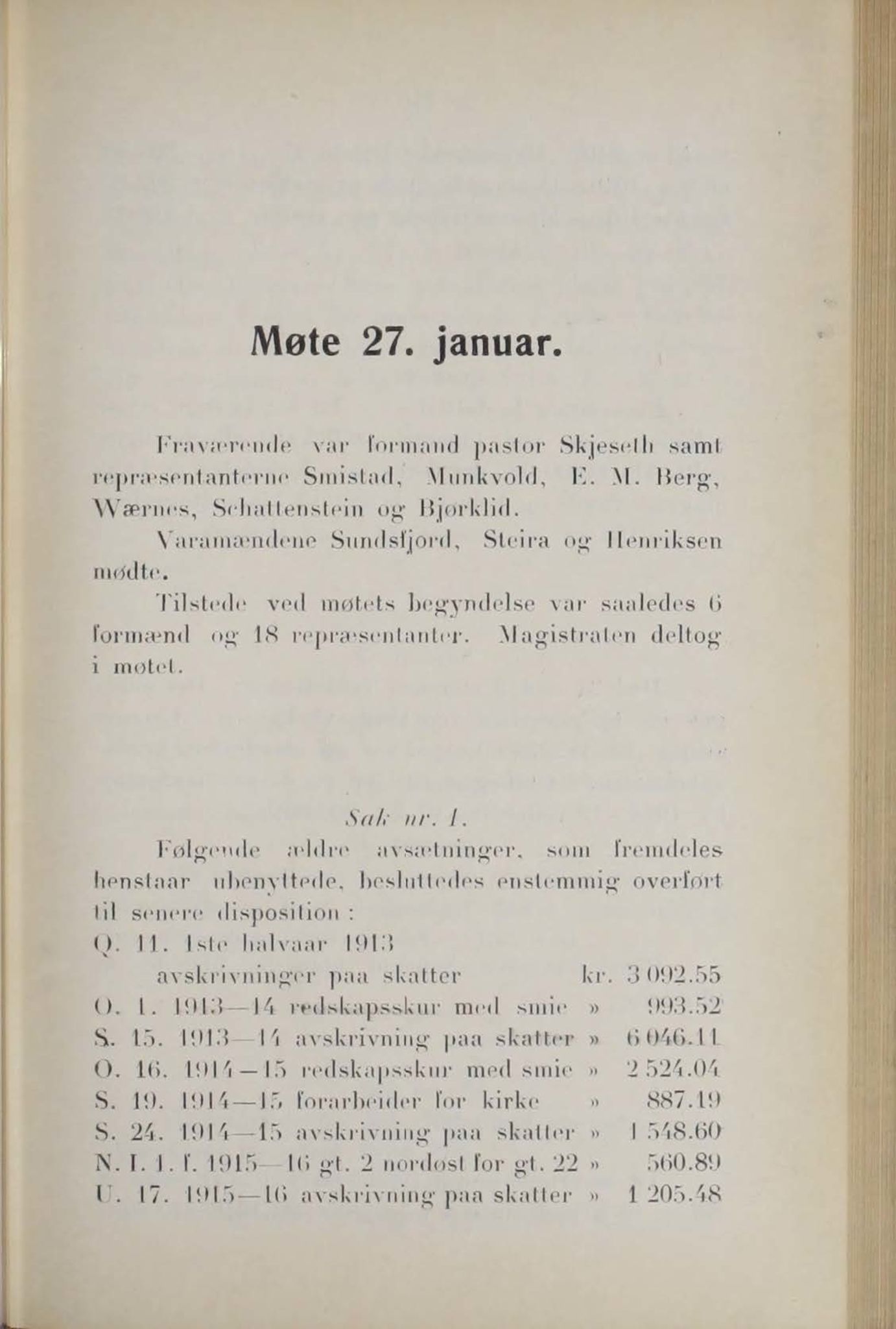 Narvik kommune. Formannskap , AIN/K-18050.150/A/Ab/L0009: Møtebok, 1919