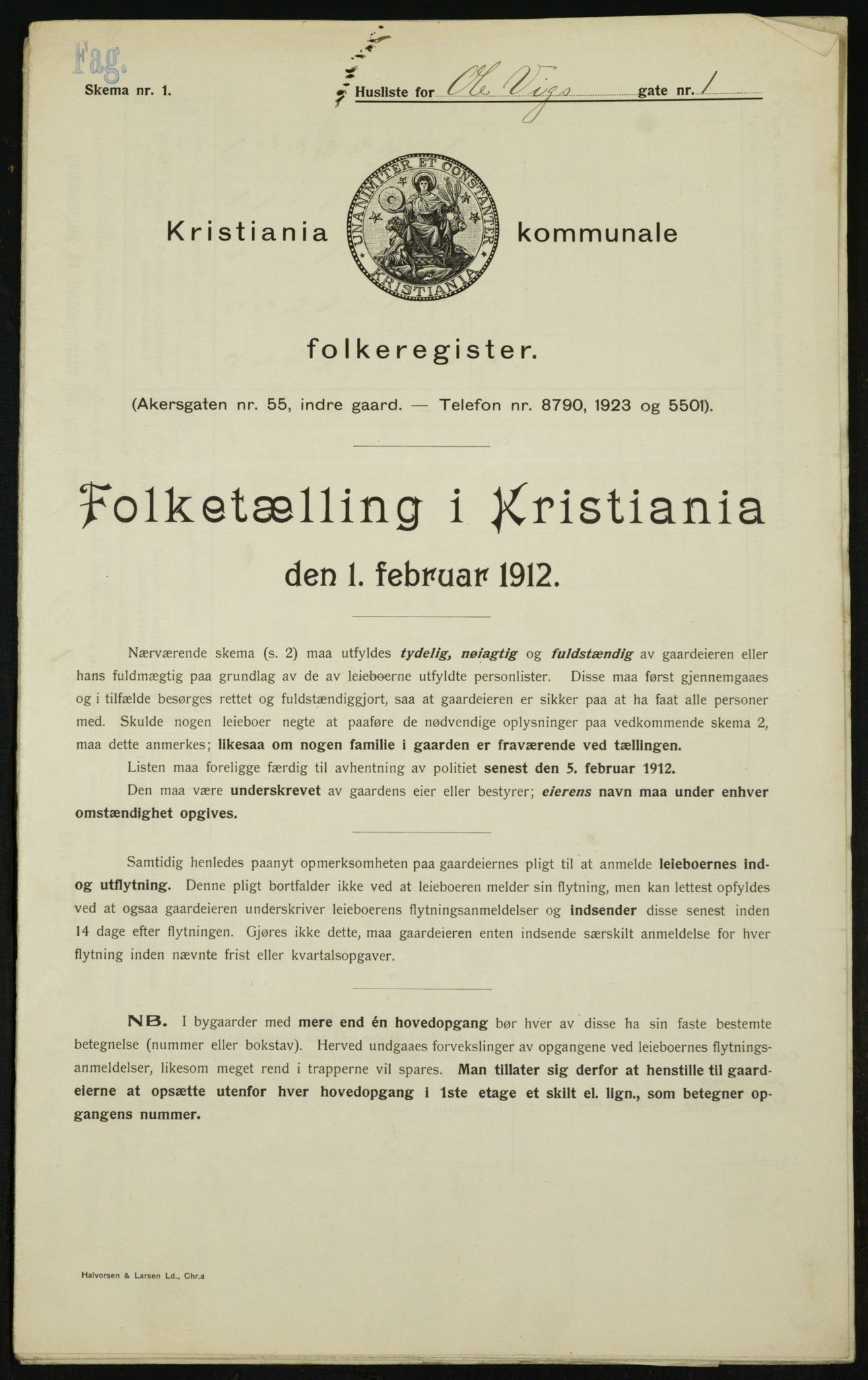OBA, Municipal Census 1912 for Kristiania, 1912, p. 76020