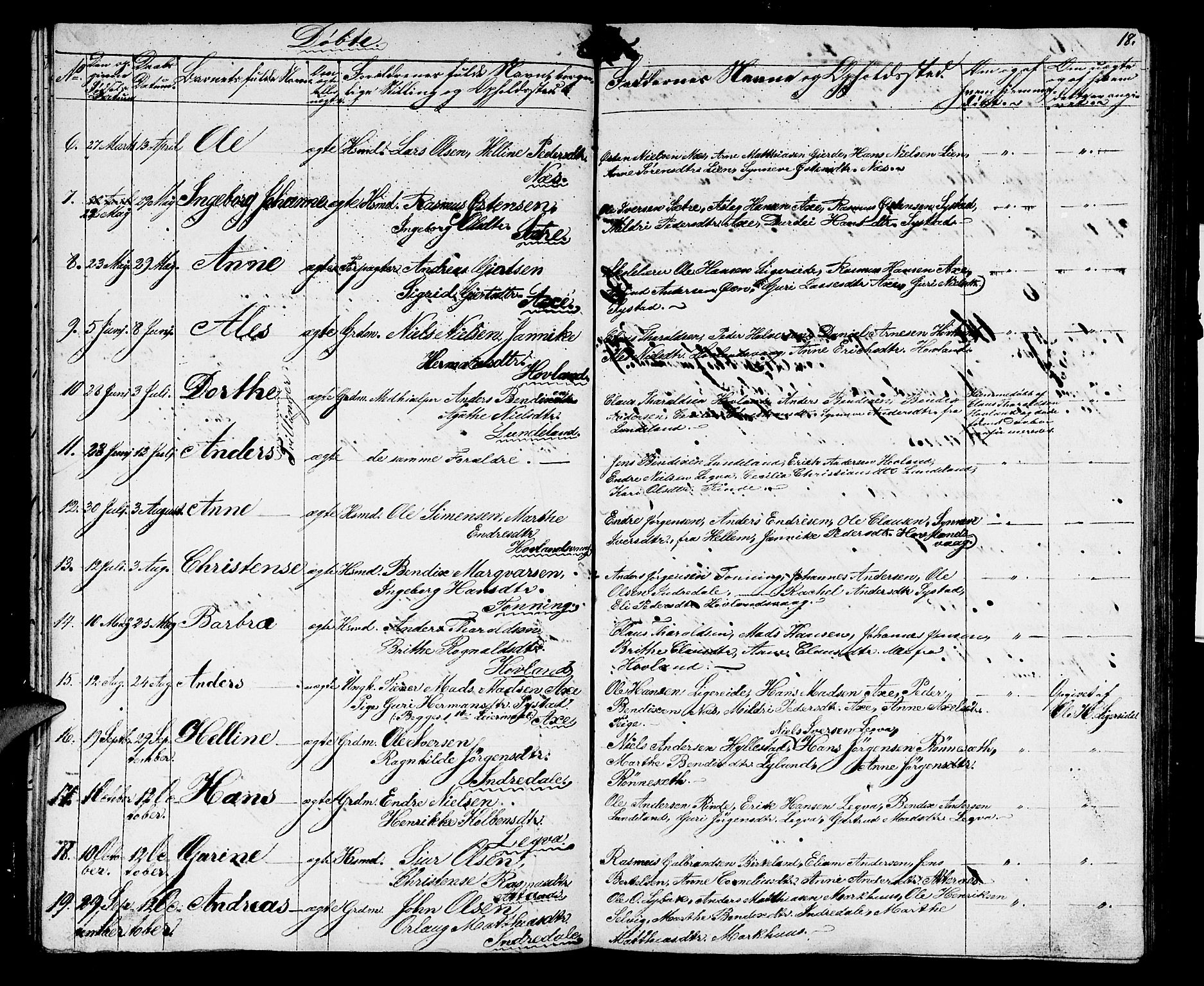 Hyllestad sokneprestembete, SAB/A-80401: Parish register (copy) no. A 1, 1853-1875, p. 18