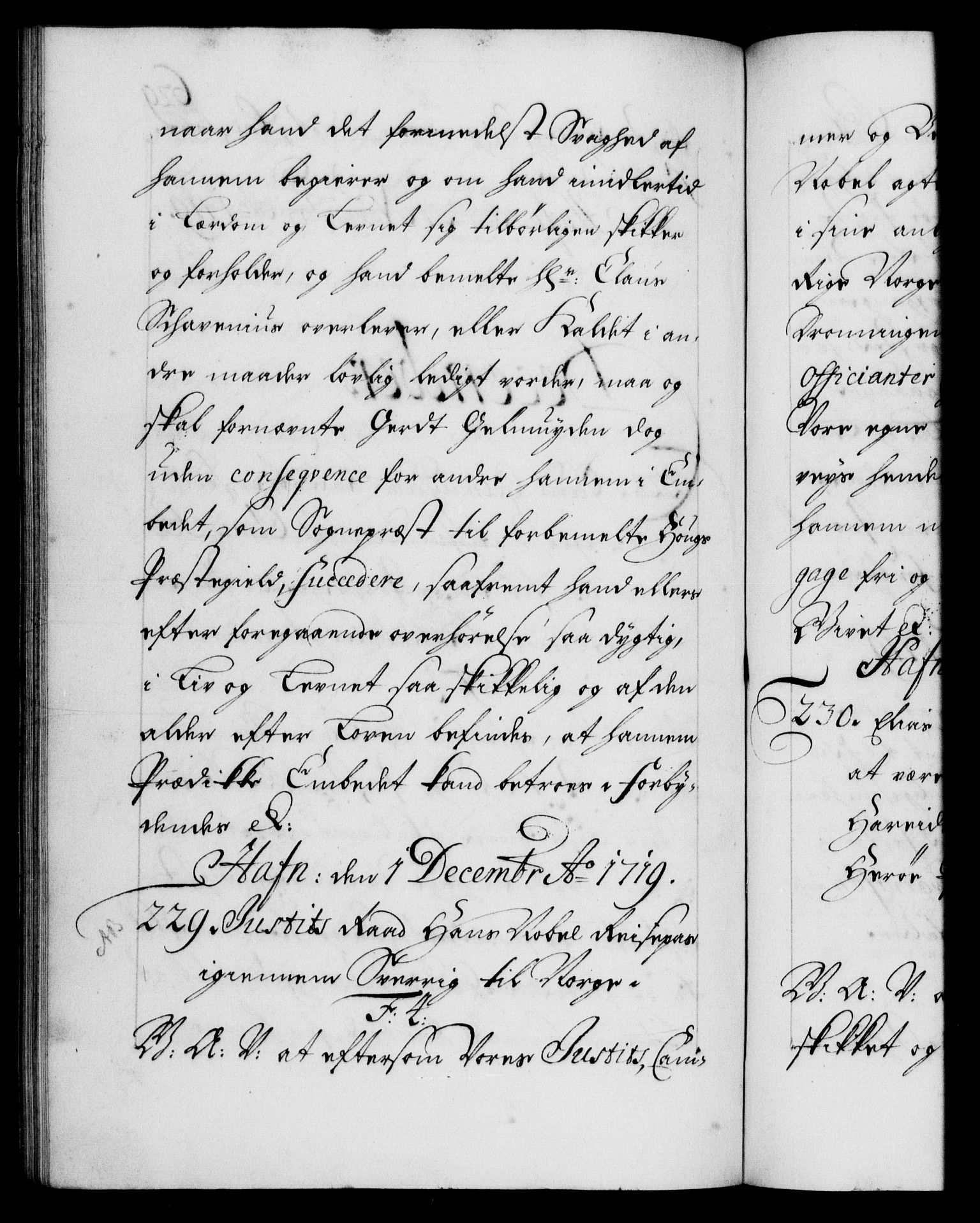 Danske Kanselli 1572-1799, AV/RA-EA-3023/F/Fc/Fca/Fcaa/L0022: Norske registre, 1716-1719, p. 629b