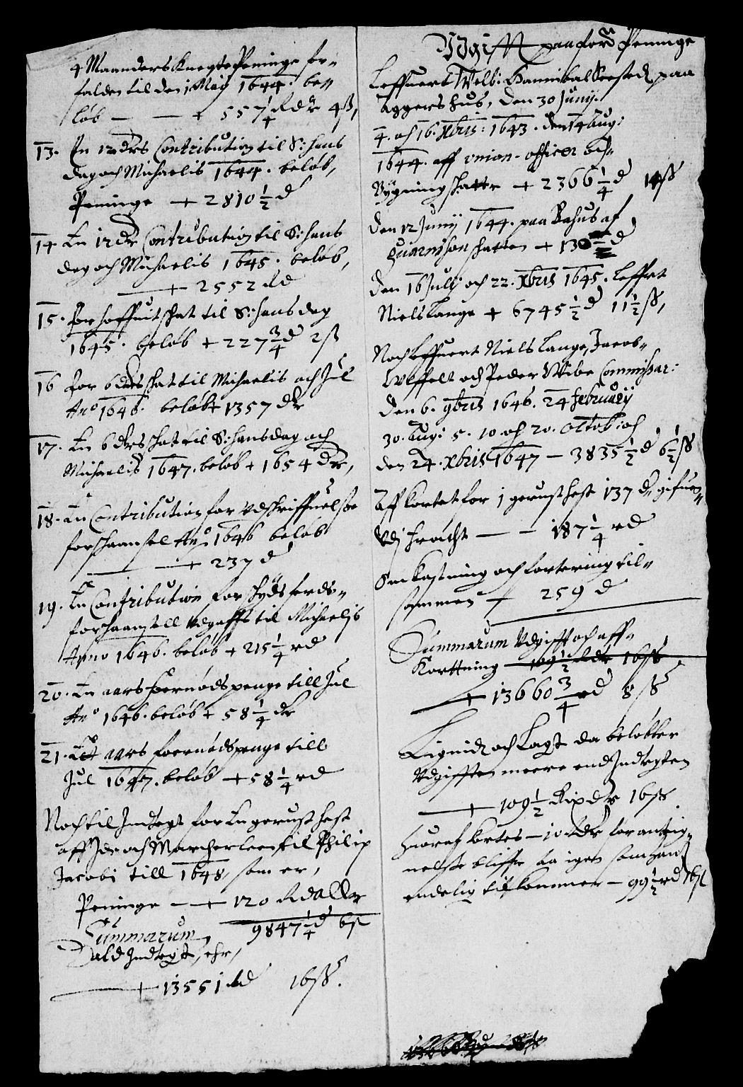 Rentekammeret inntil 1814, Reviderte regnskaper, Lensregnskaper, AV/RA-EA-5023/R/Rb/Rbb/L0005: Idd og Marker len, 1645-1650