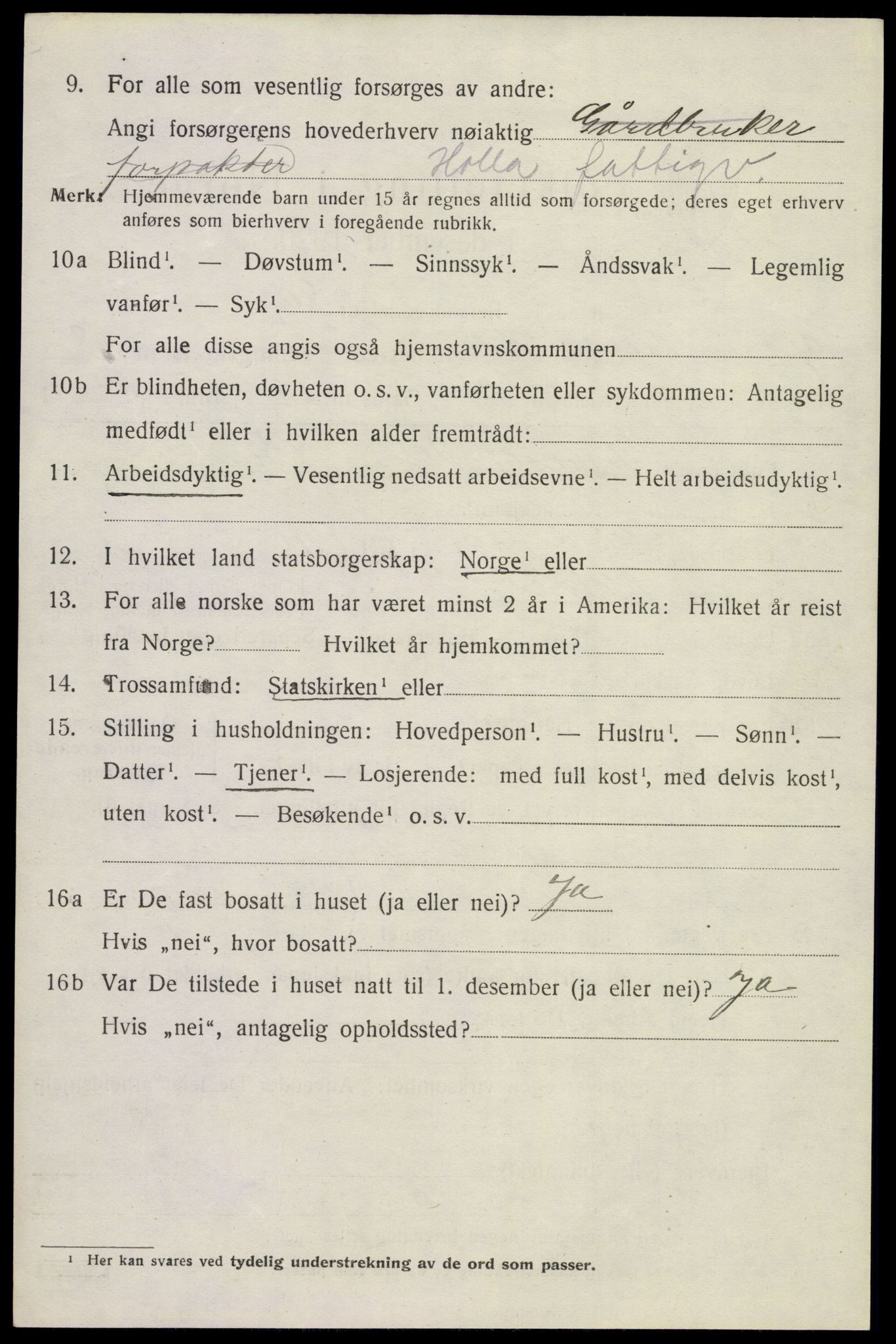 SAKO, 1920 census for Holla, 1920, p. 5456