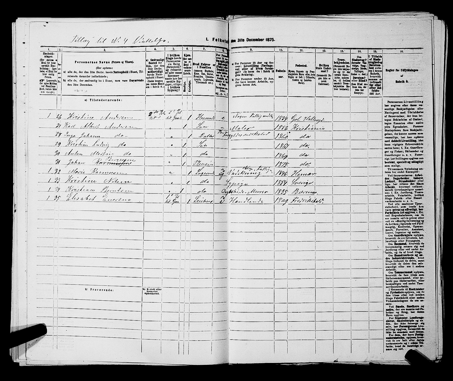 RA, 1875 census for 0301 Kristiania, 1875, p. 5369