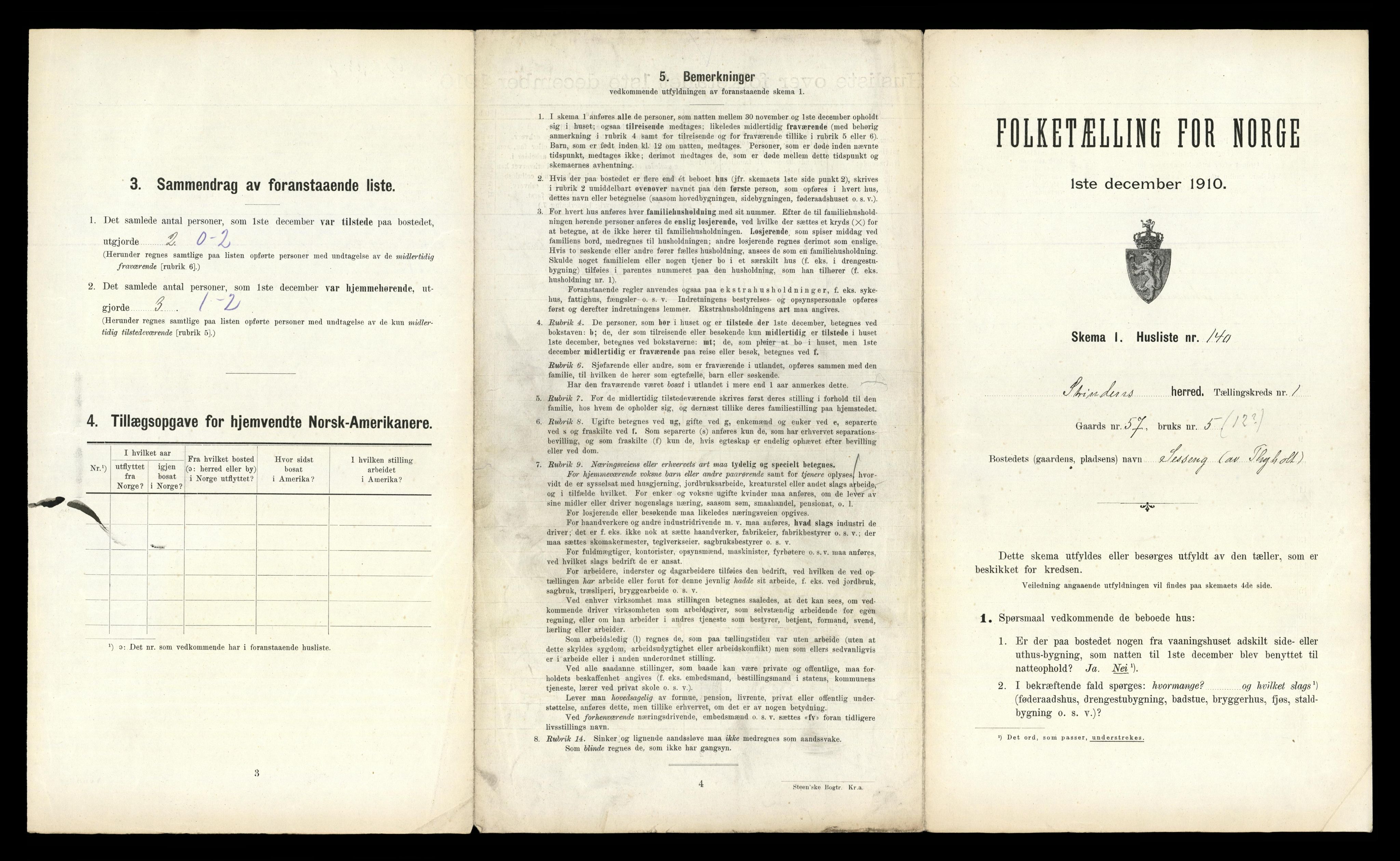 RA, 1910 census for Strinda, 1910, p. 348