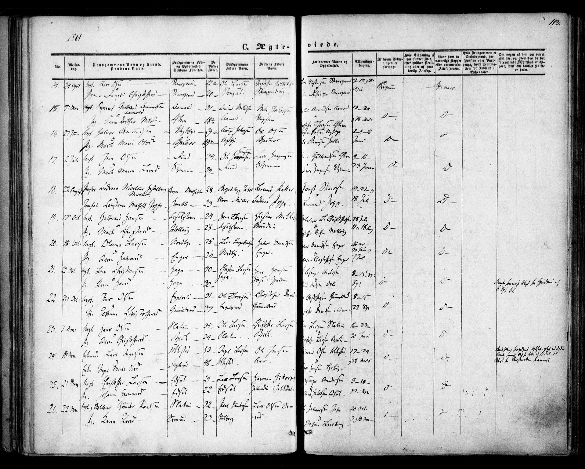 Nannestad prestekontor Kirkebøker, SAO/A-10414a/F/Fa/L0012: Parish register (official) no. I 12, 1860-1872, p. 113