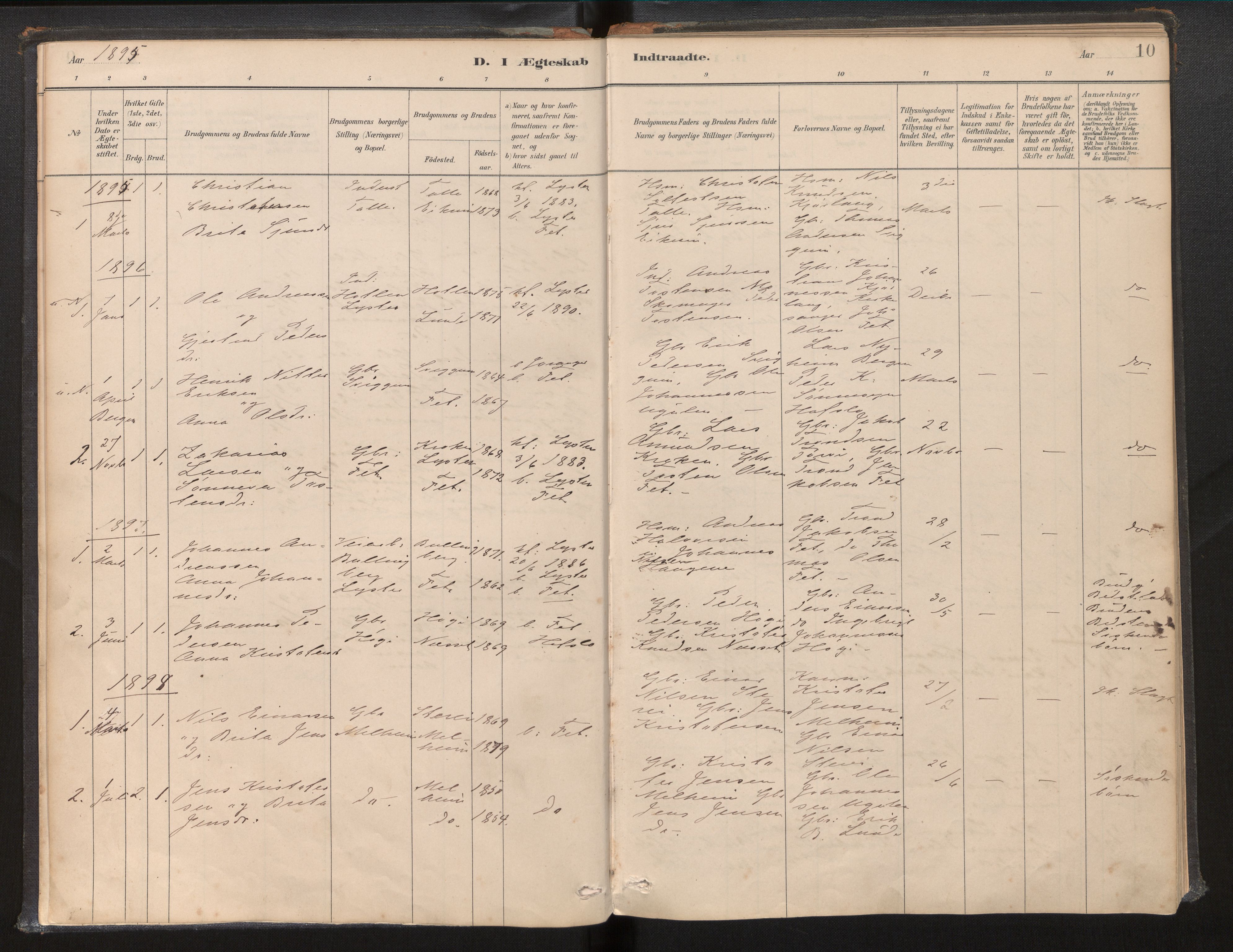 Jostedal sokneprestembete, AV/SAB-A-80601/H/Haa/Haac/L0002: Parish register (official) no. C 2, 1881-2003, p. 10