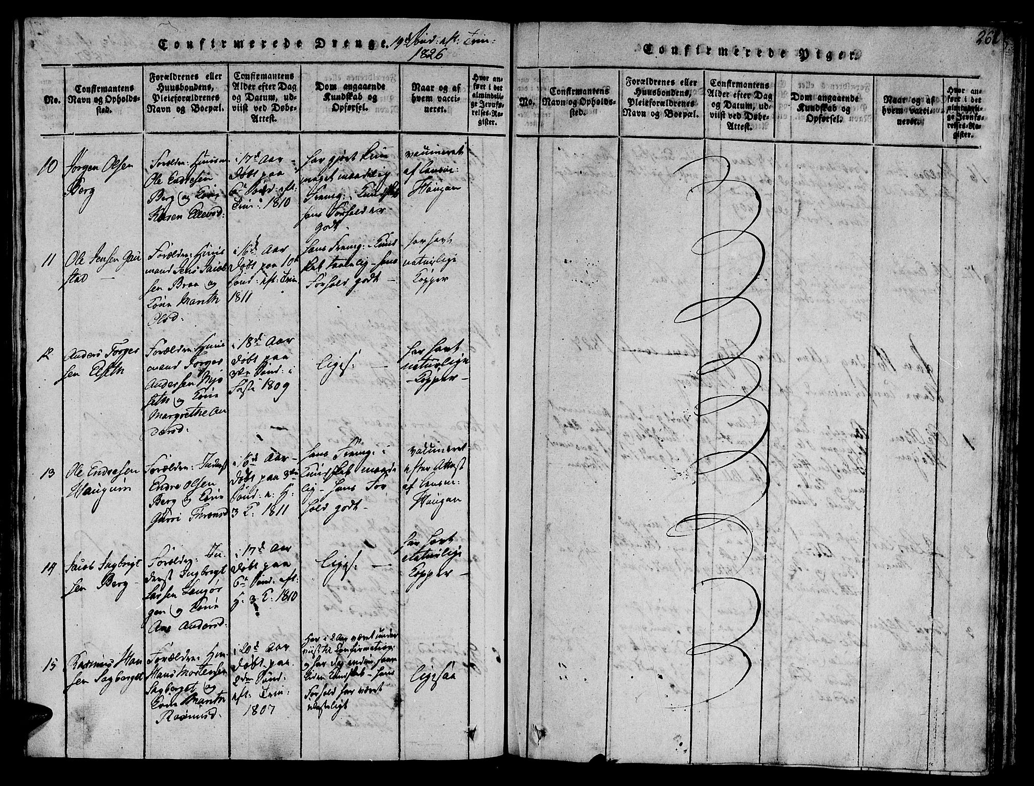 Ministerialprotokoller, klokkerbøker og fødselsregistre - Sør-Trøndelag, SAT/A-1456/612/L0372: Parish register (official) no. 612A06 /1, 1816-1828, p. 262