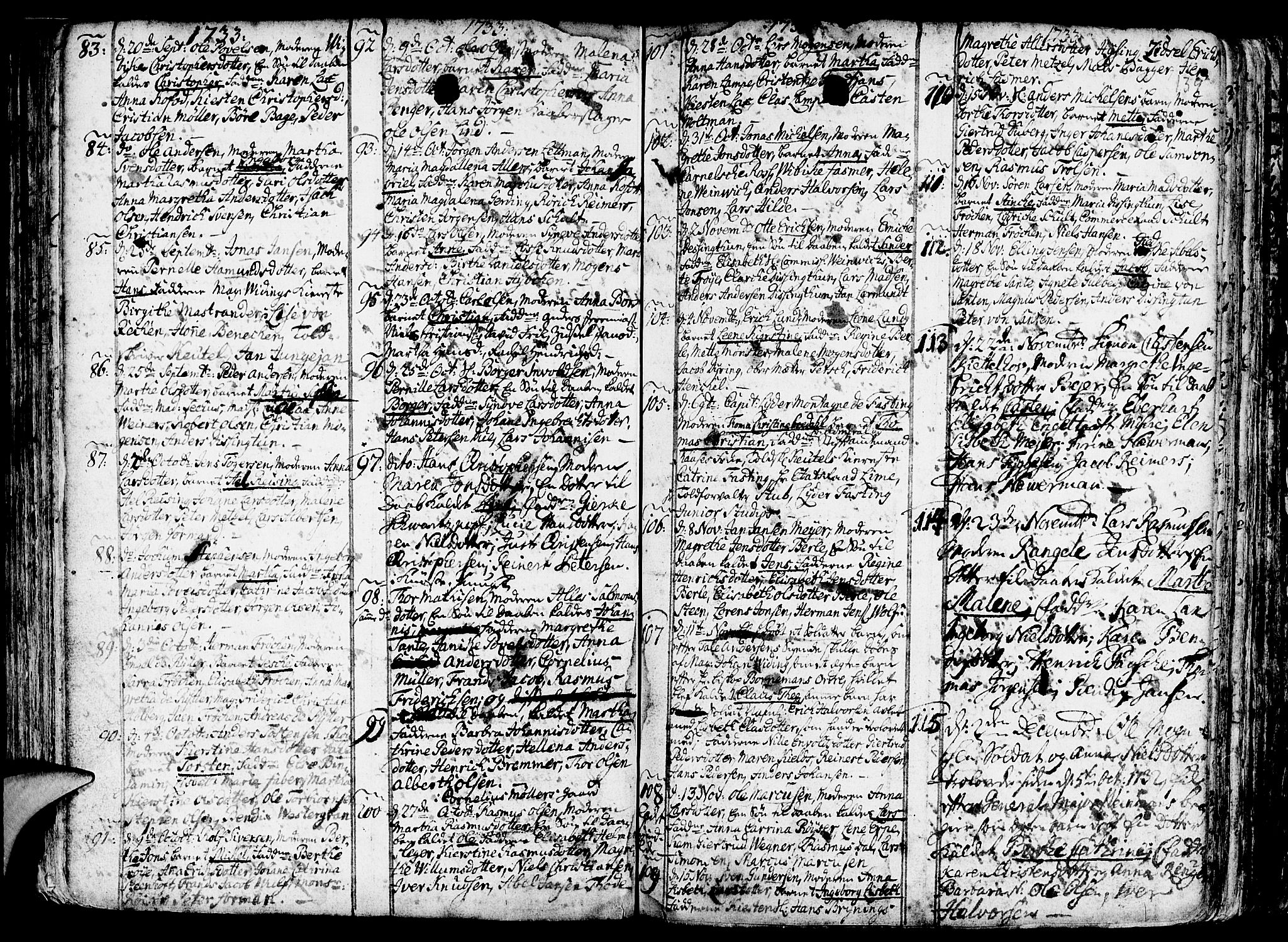 Nykirken Sokneprestembete, SAB/A-77101/H/Haa/L0003: Parish register (official) no. A 3, 1717-1764, p. 139