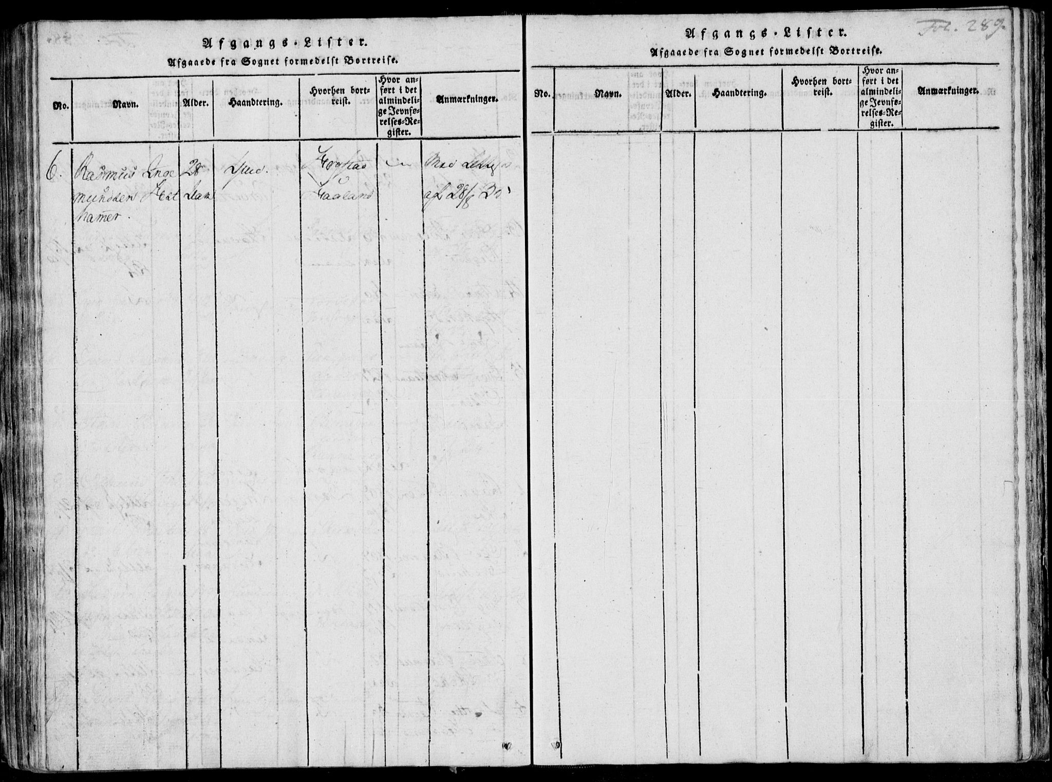 Skjold sokneprestkontor, AV/SAST-A-101847/H/Ha/Haa/L0003: Parish register (official) no. A 3, 1815-1835, p. 289