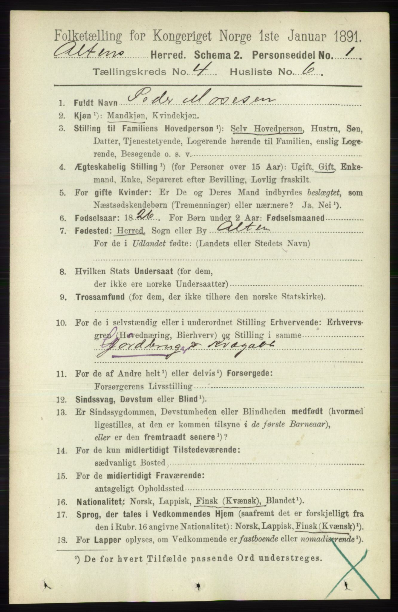 RA, 1891 census for 2012 Alta, 1891, p. 1388