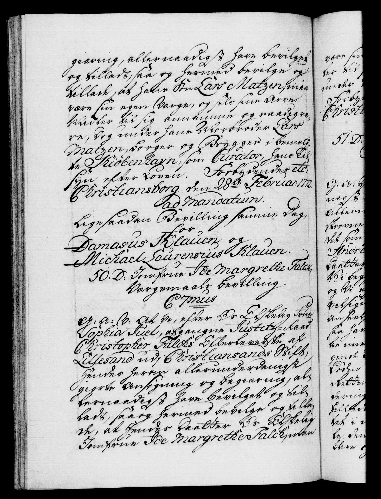 Danske Kanselli 1572-1799, RA/EA-3023/F/Fc/Fca/Fcaa/L0045: Norske registre "Norske eller 3. dept.s åpne brev, 1771-1773, p. 228b