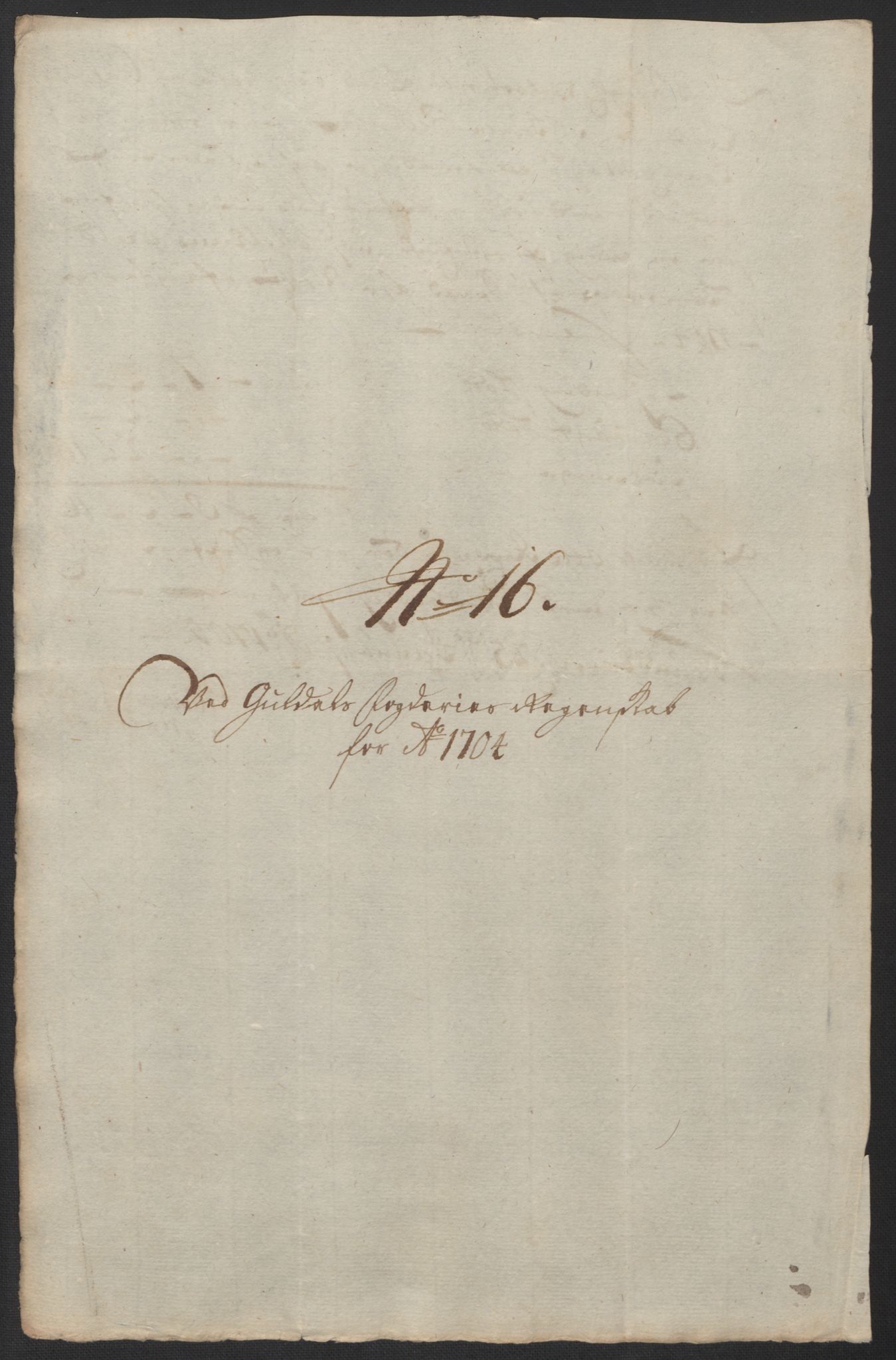 Rentekammeret inntil 1814, Reviderte regnskaper, Fogderegnskap, AV/RA-EA-4092/R60/L3954: Fogderegnskap Orkdal og Gauldal, 1704, p. 400