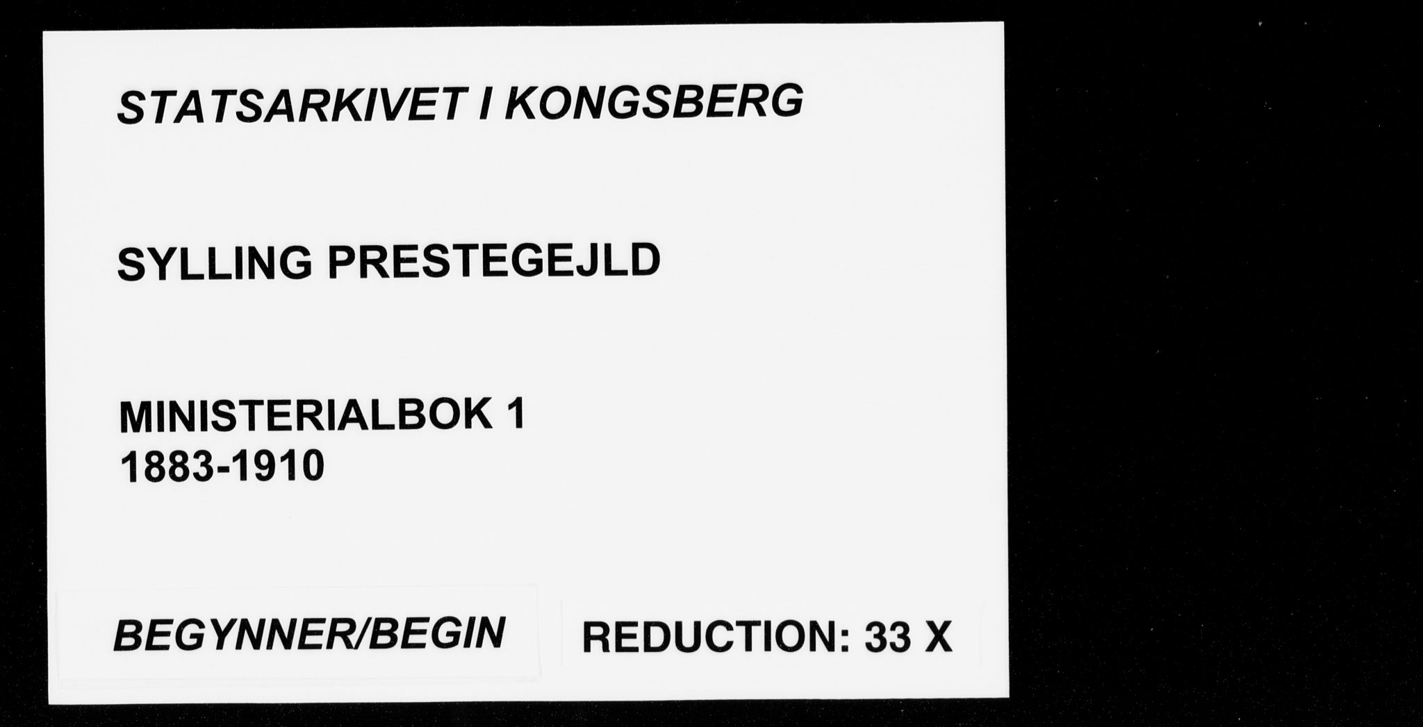 Sylling kirkebøker, SAKO/A-247/F/Fa/L0001: Parish register (official) no. 1, 1883-1910