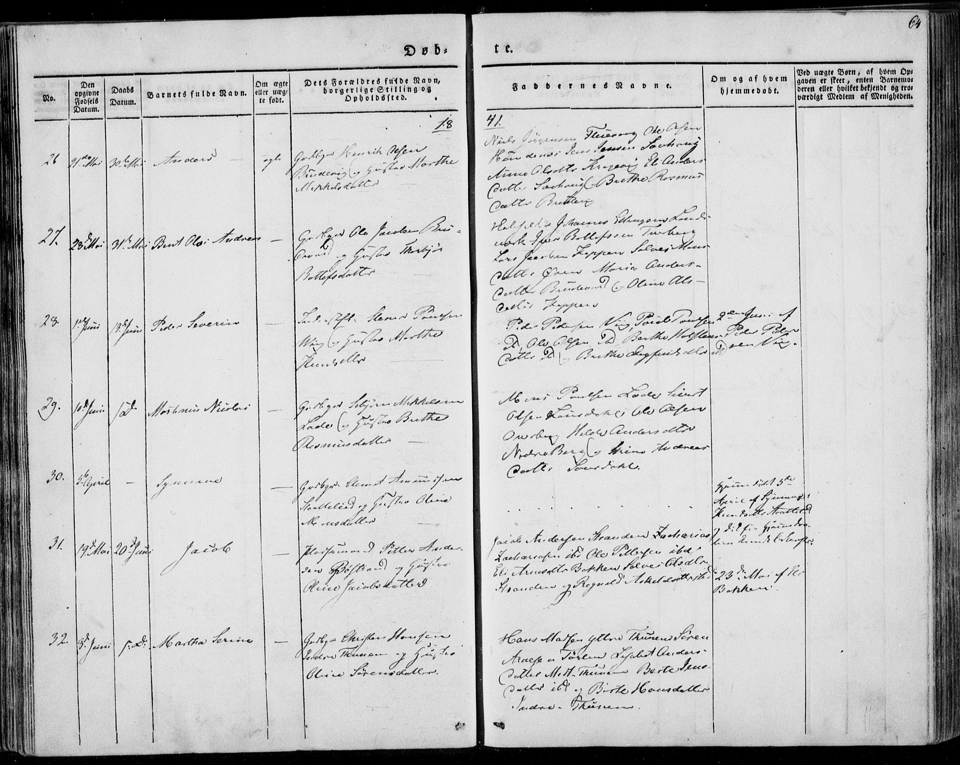 Ministerialprotokoller, klokkerbøker og fødselsregistre - Møre og Romsdal, AV/SAT-A-1454/501/L0005: Parish register (official) no. 501A05, 1831-1844, p. 64